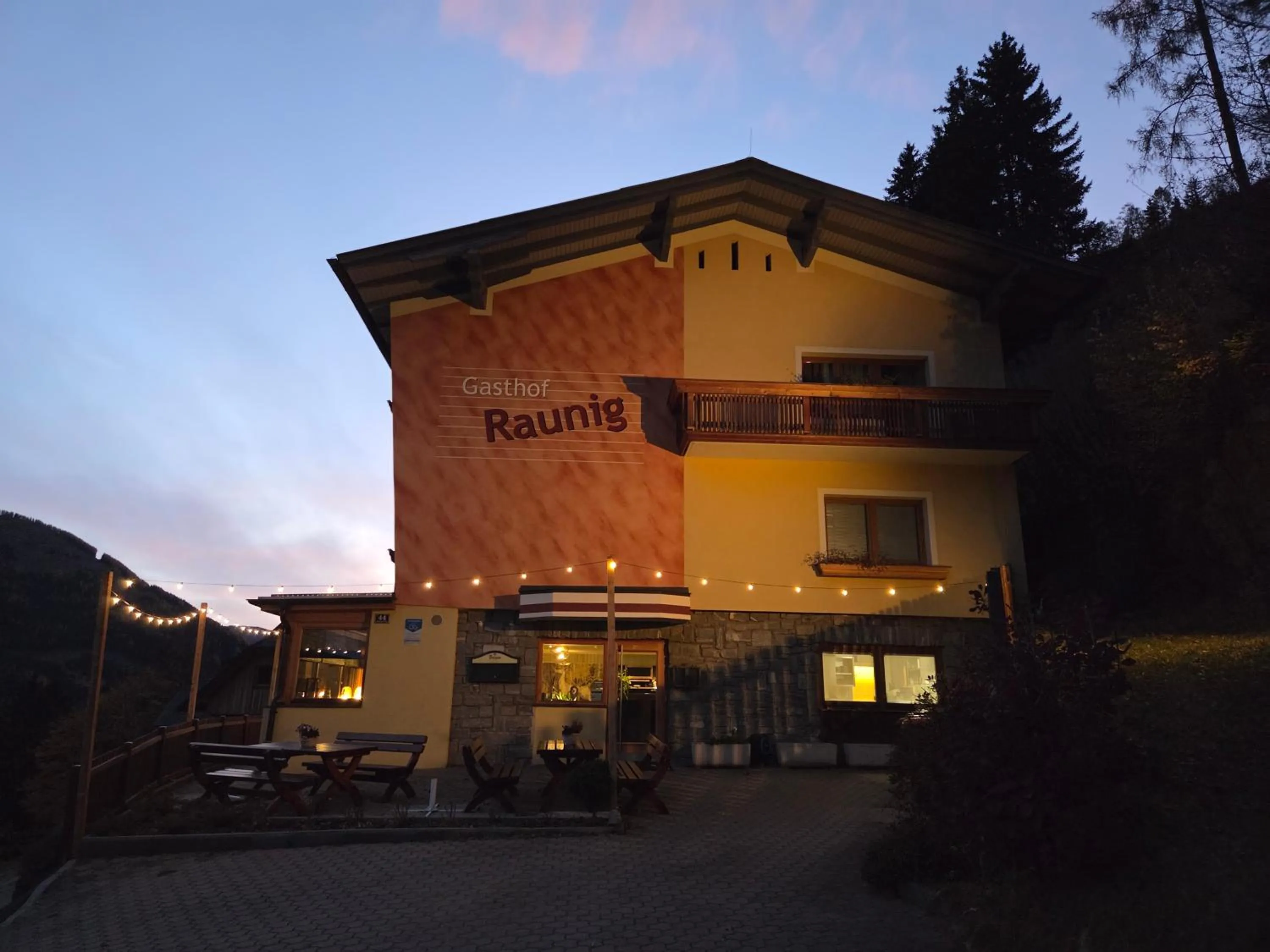 Property building in Hotel Restaurant Raunig