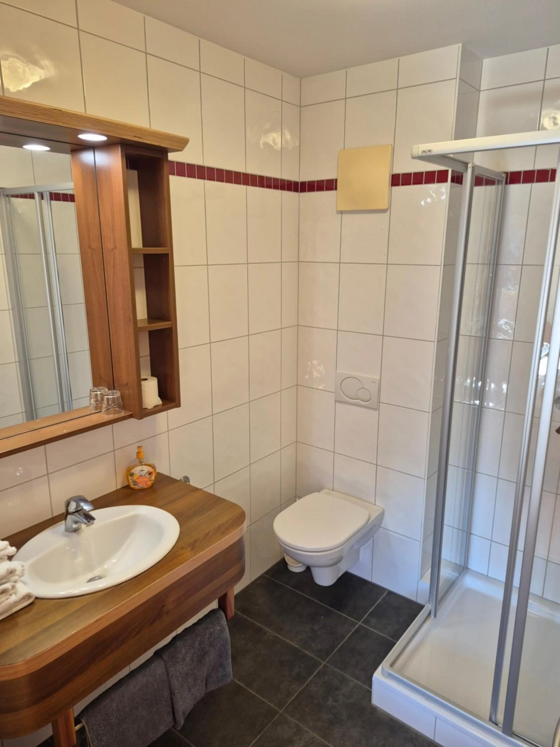 Bathroom in Hotel Restaurant Raunig