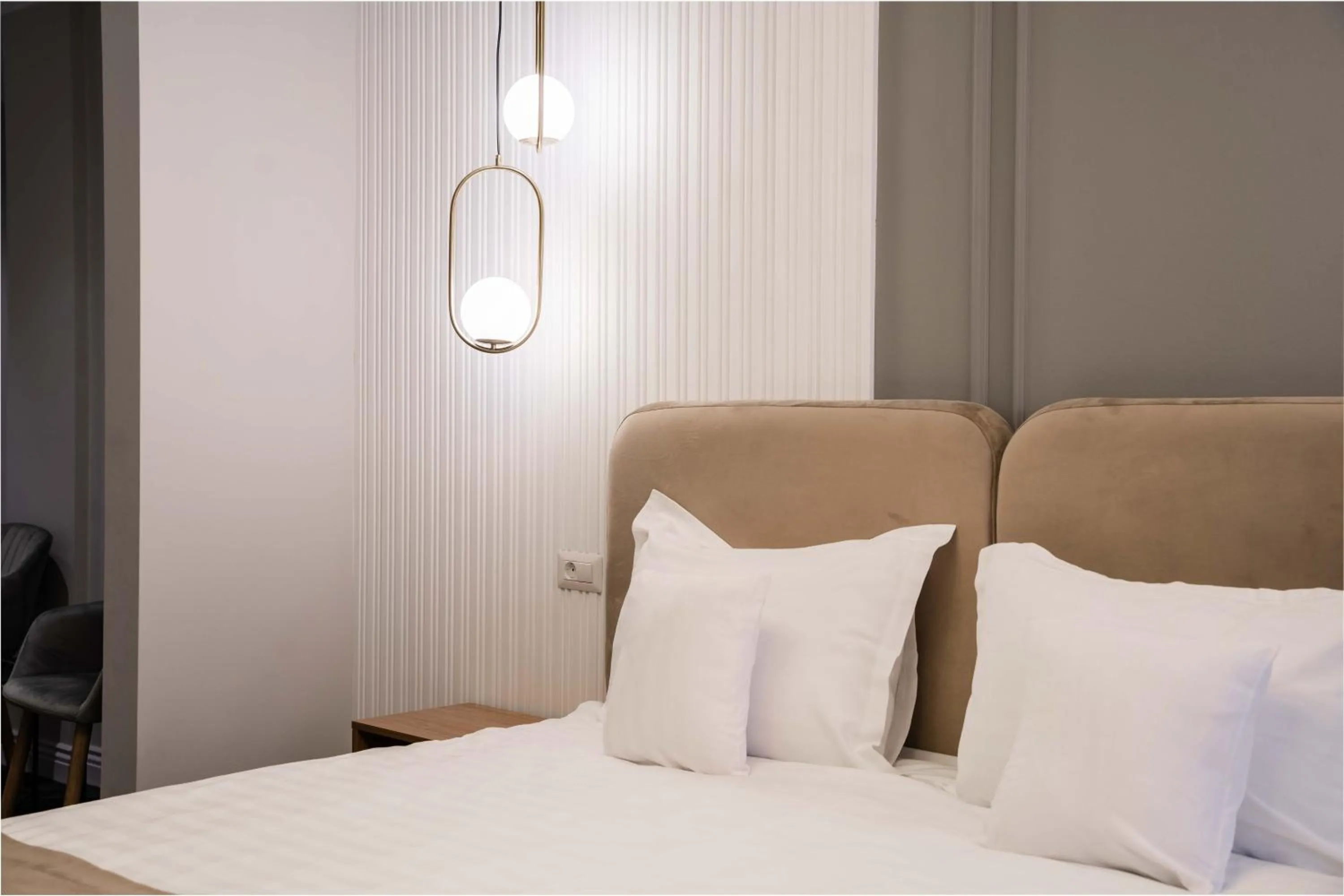 Bed in Hotel Zamca Suceava