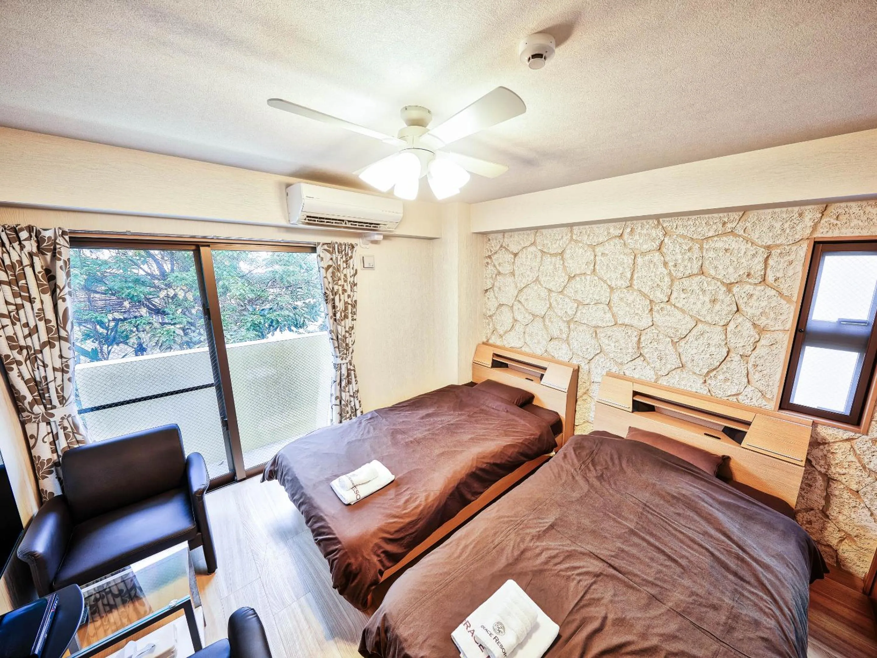 Bed in Terrace Resort Chatan West