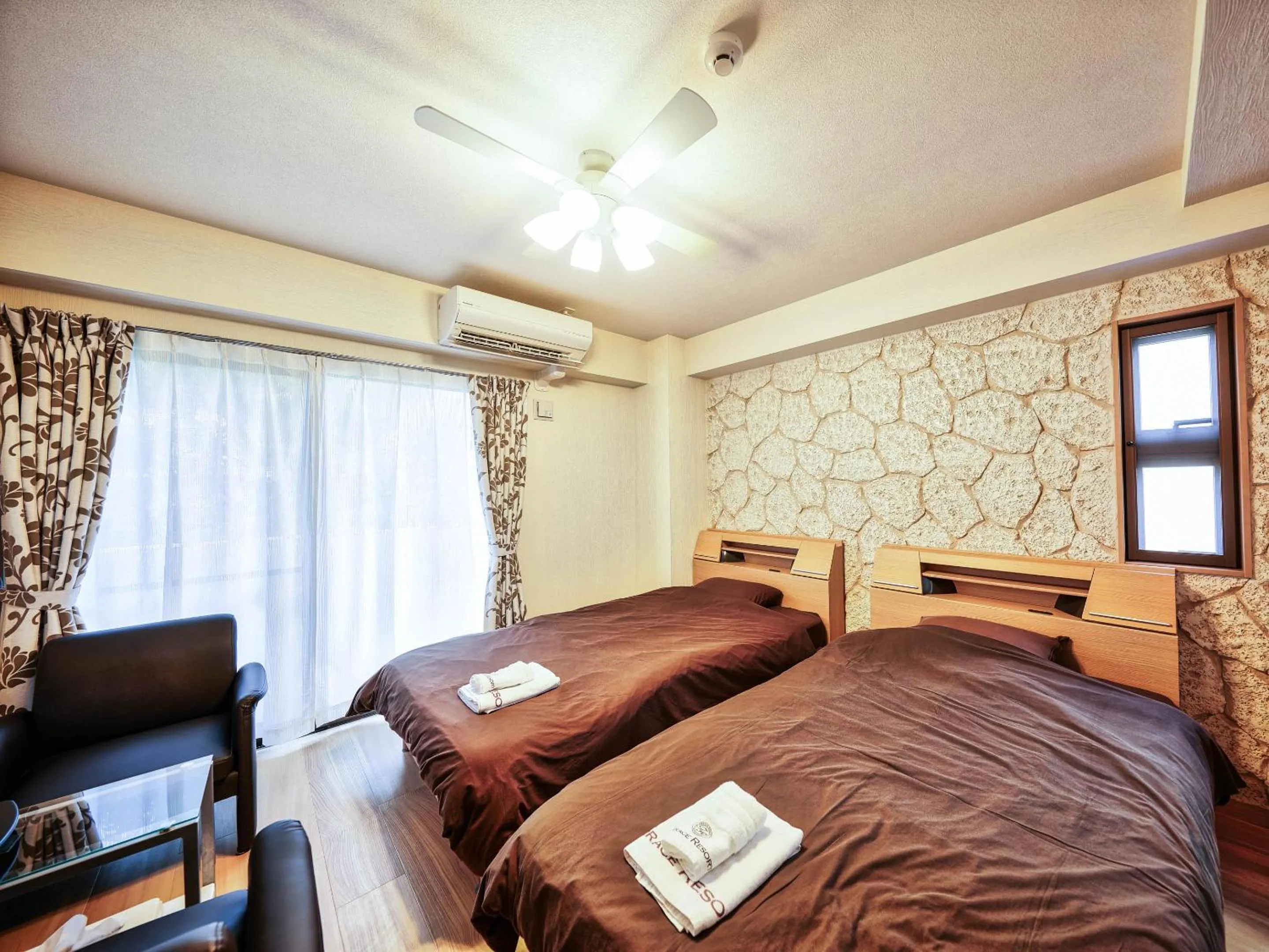 Bed in Terrace Resort Chatan West