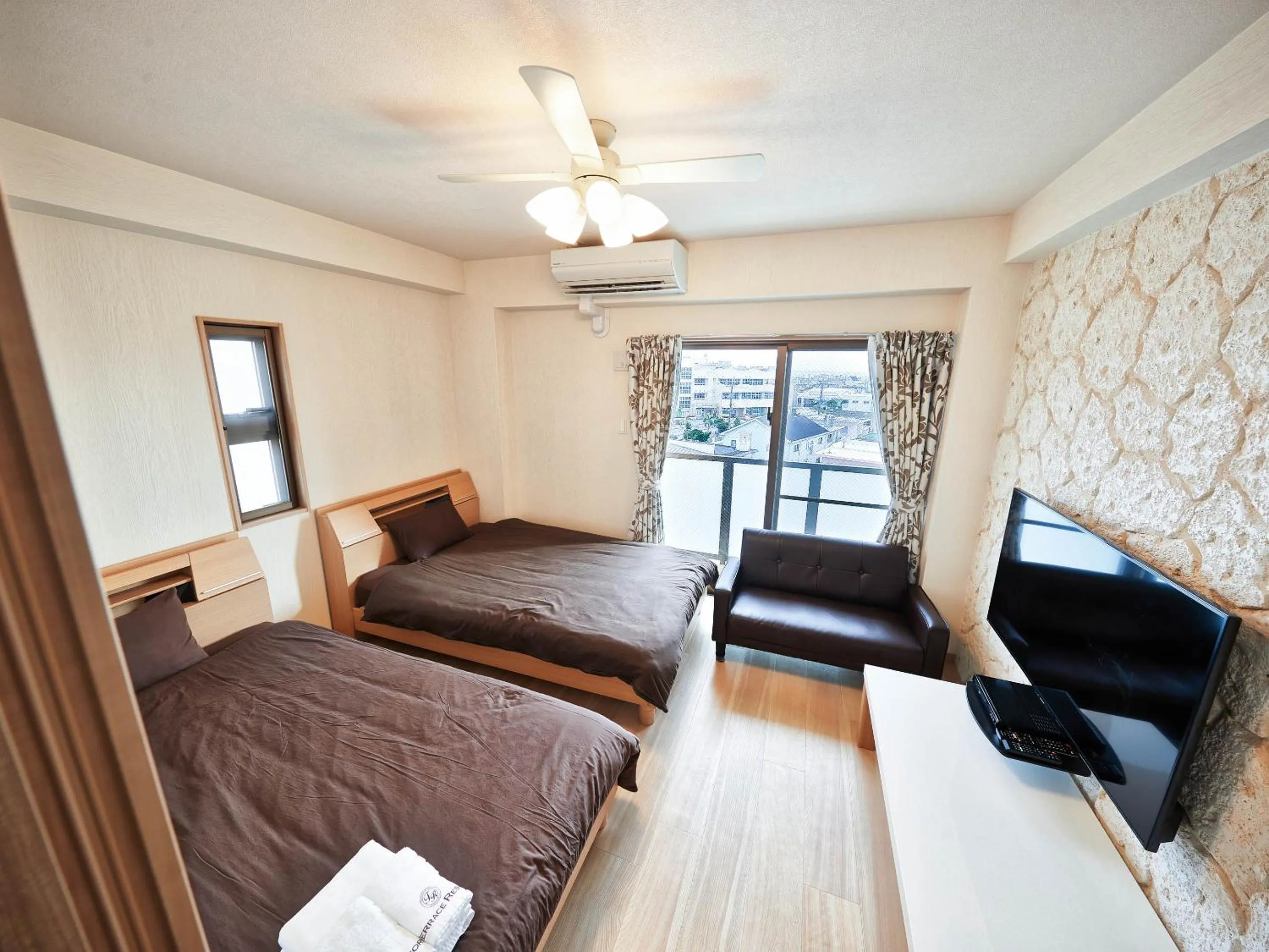 Bed in Terrace Resort Chatan West