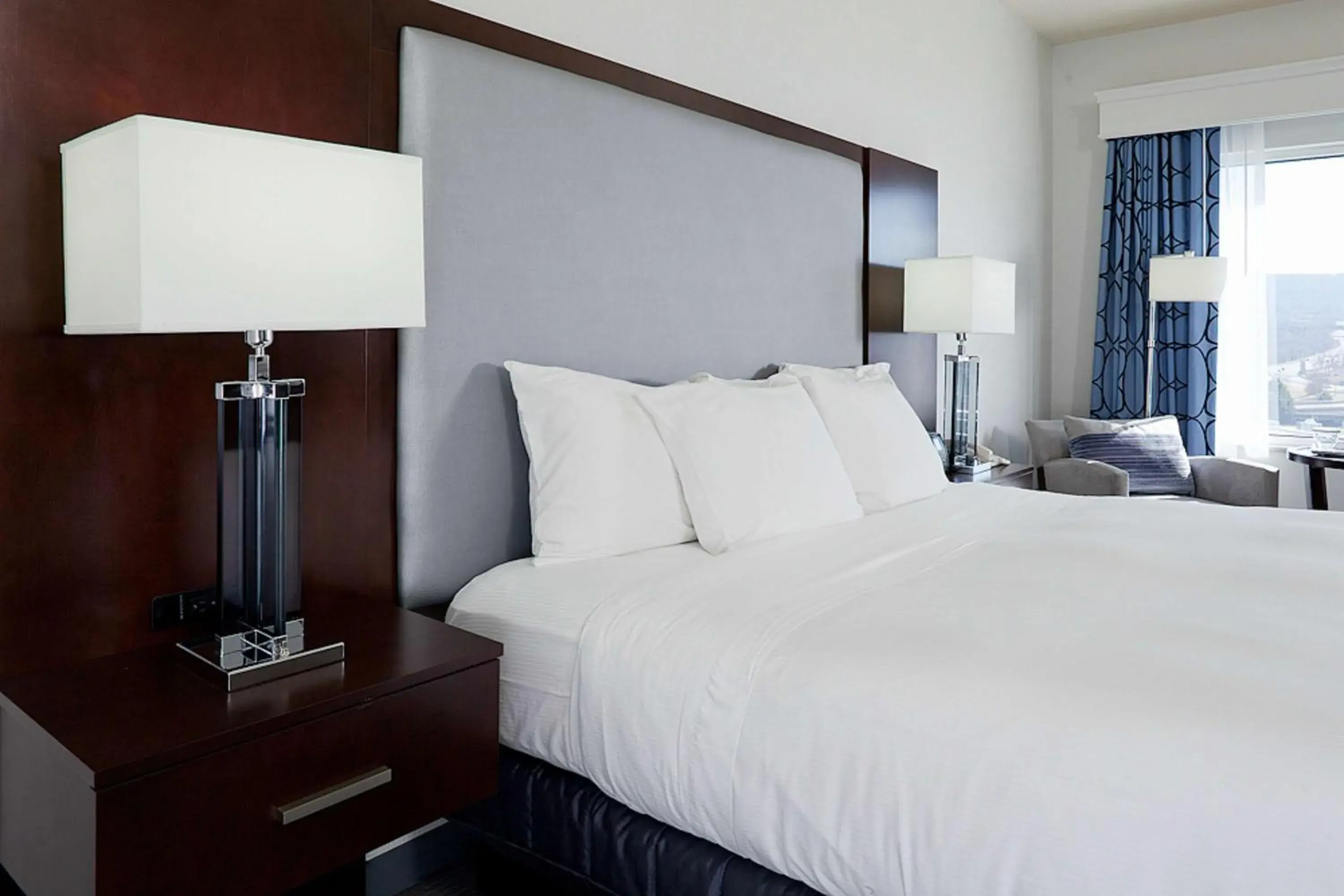 Deluxe King Suite with Roll-In Shower - Disability Access in Hilton Scranton & Conference Center Deluxe King Suite with Roll-In Shower - Disability Access in Hilton Scranton & Conference Center