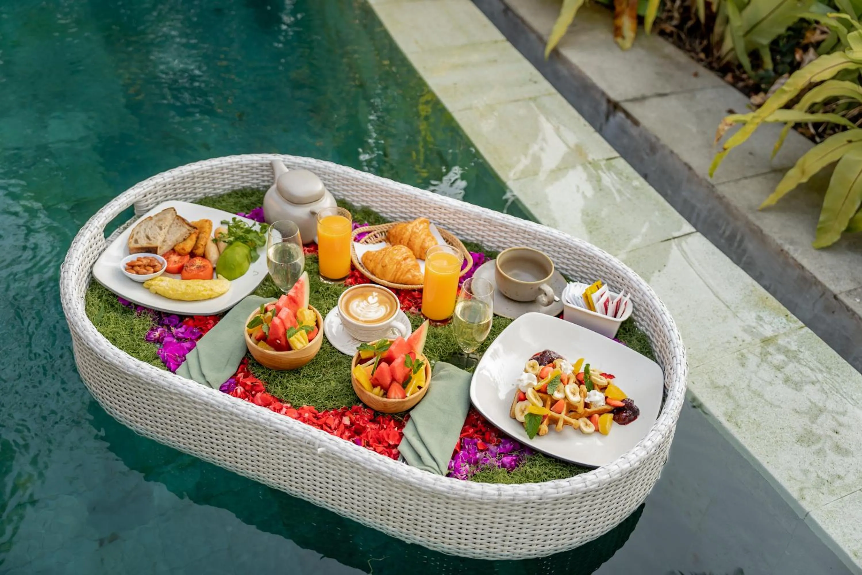 Pool view in Nau Villa Ubud