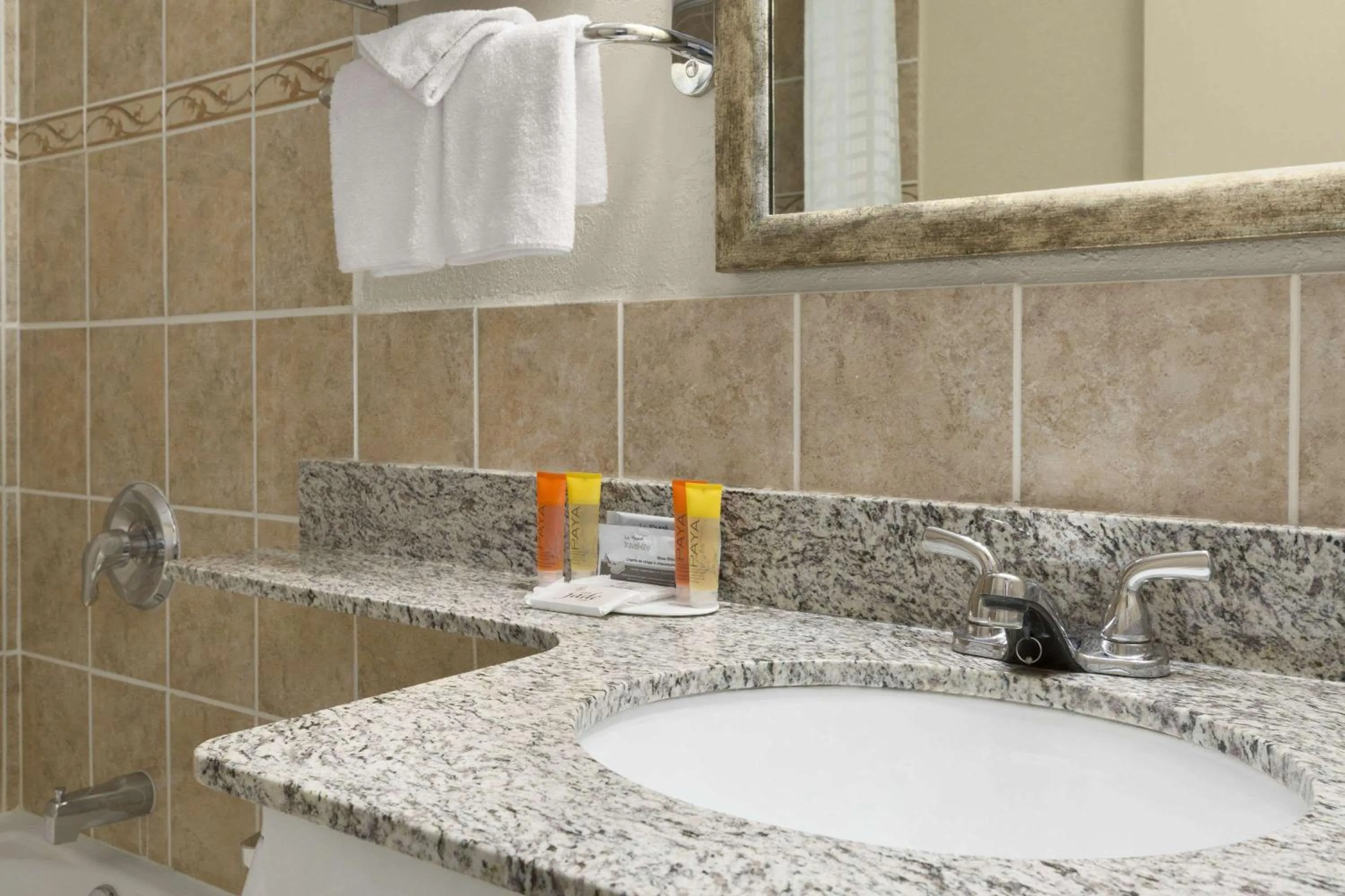 Bathroom in Travelodge by Wyndham Edmonton East