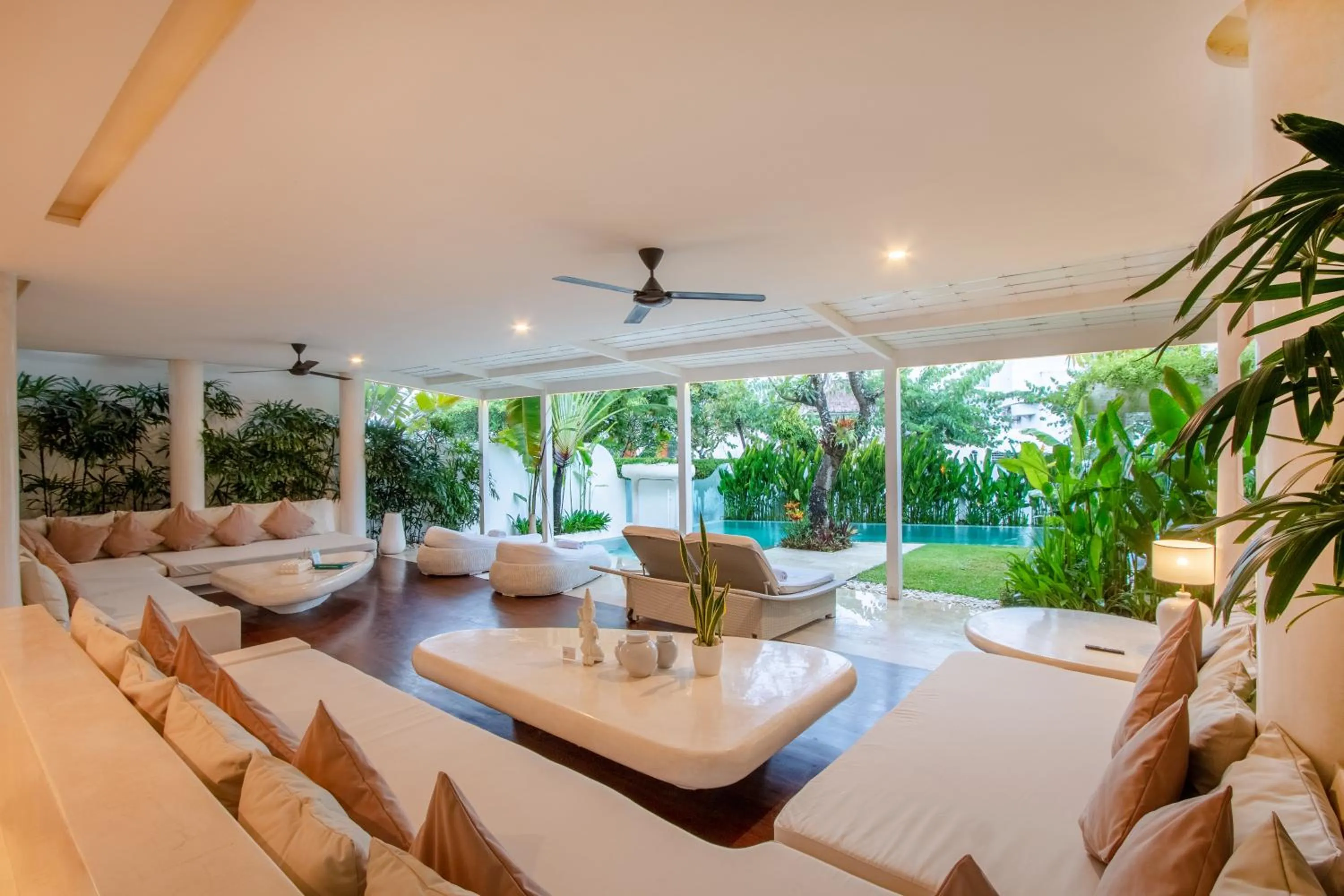 Living room in Eden The Residence at The Sea Seminyak