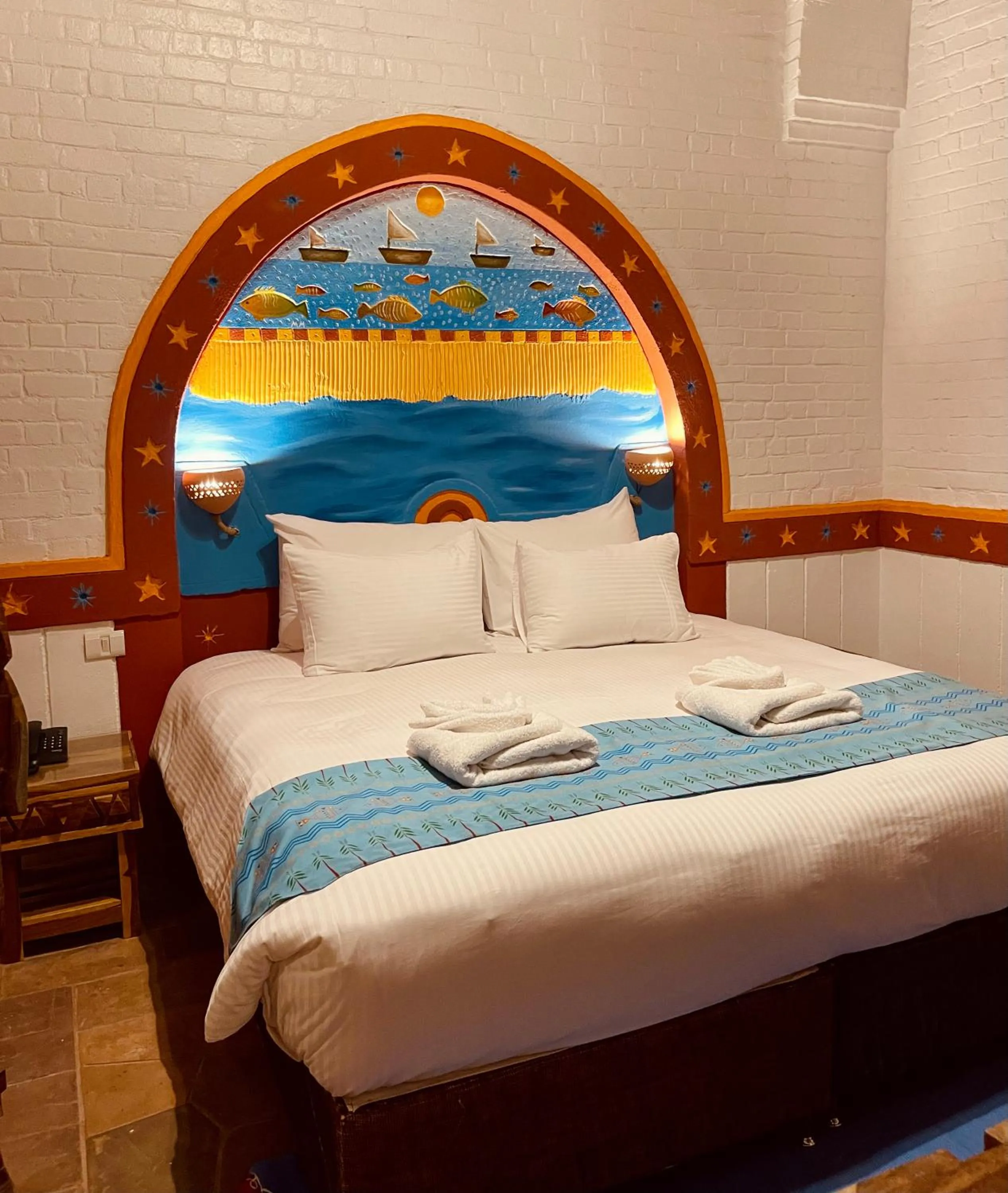 Bed in Kato Dool Wellness Resort