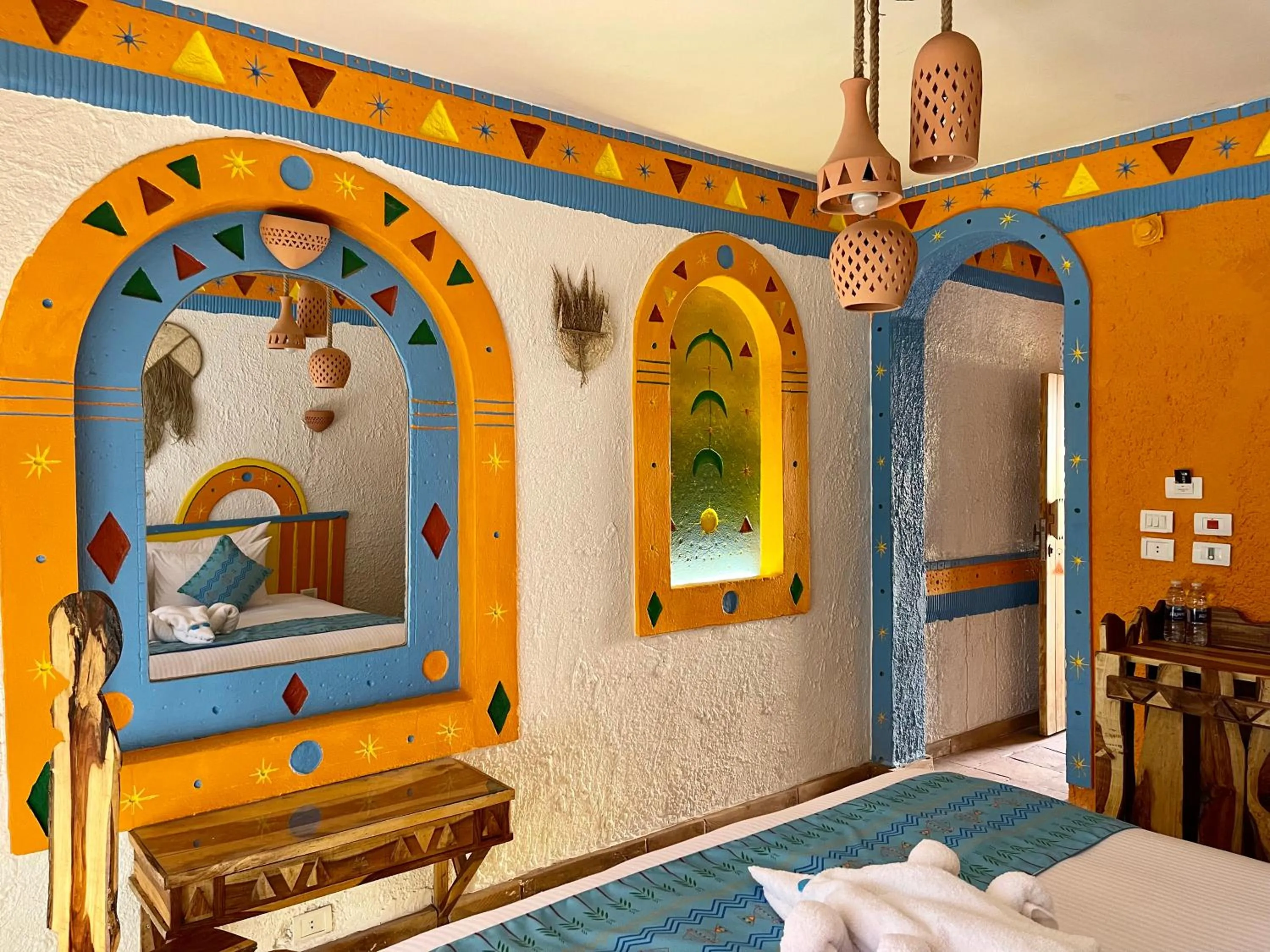 Bed in Kato Dool Wellness Resort