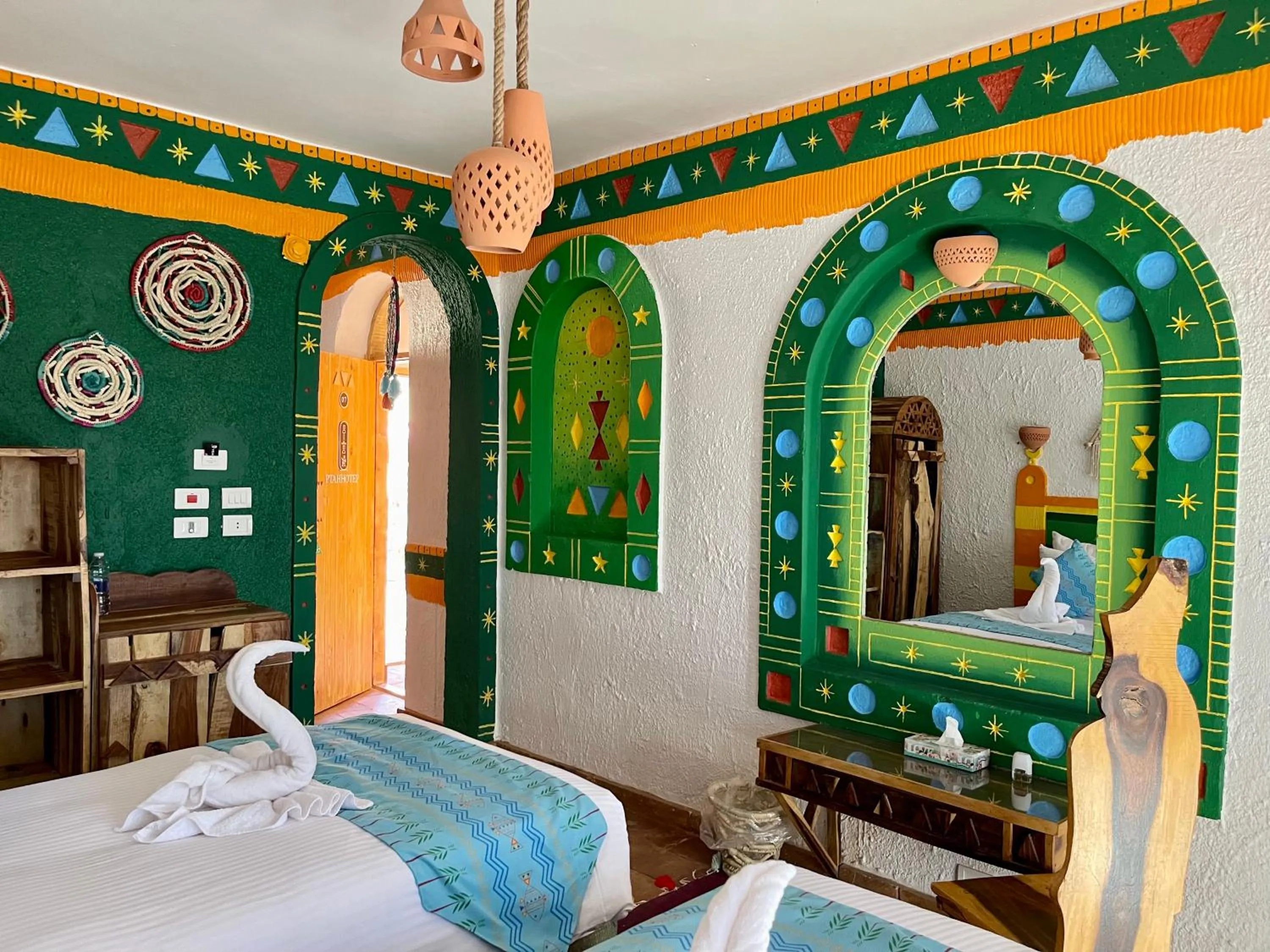 Bed in Kato Dool Wellness Resort