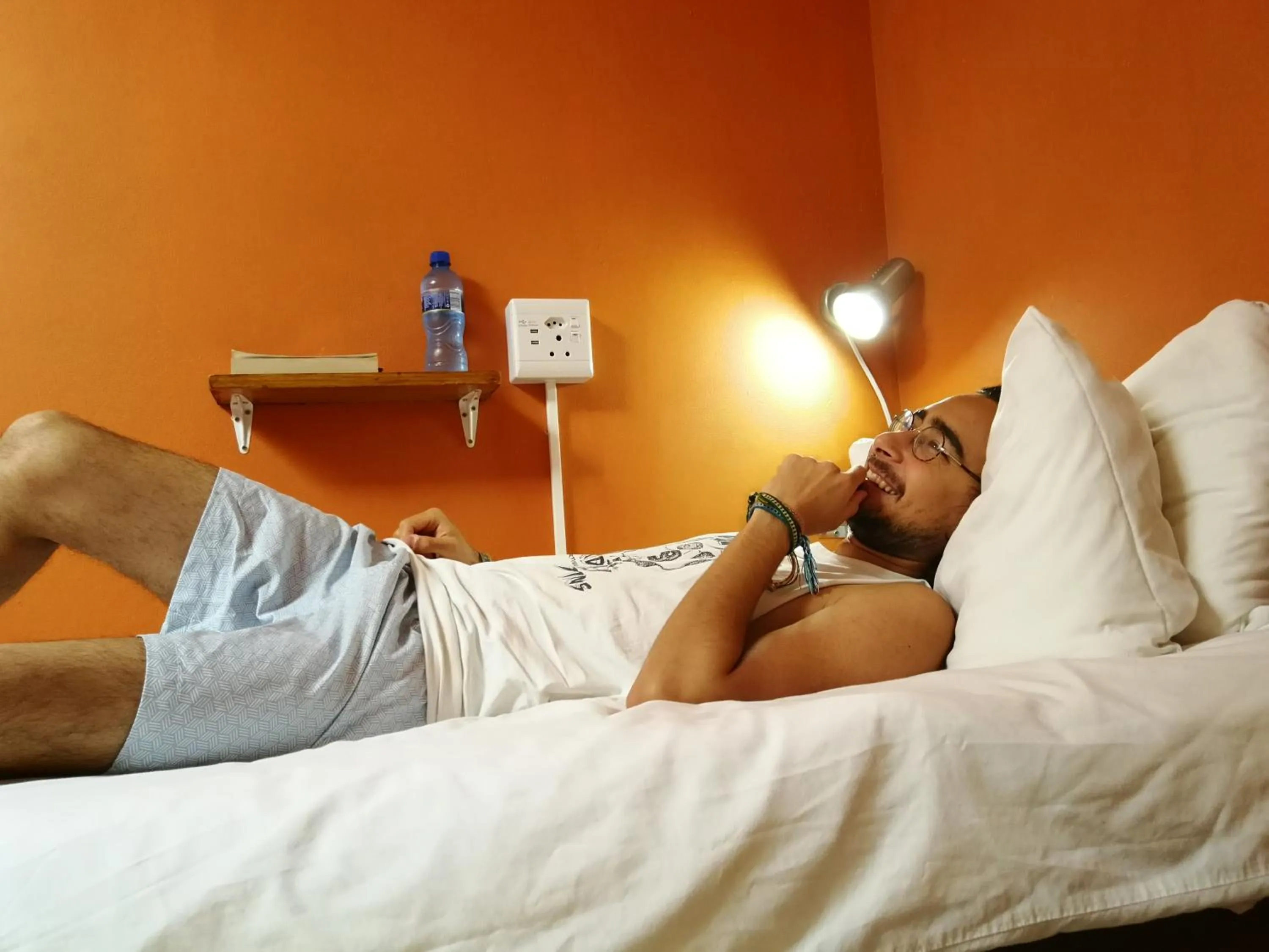 Decorative detail, Bed in A Sunflower Stop Backpackers