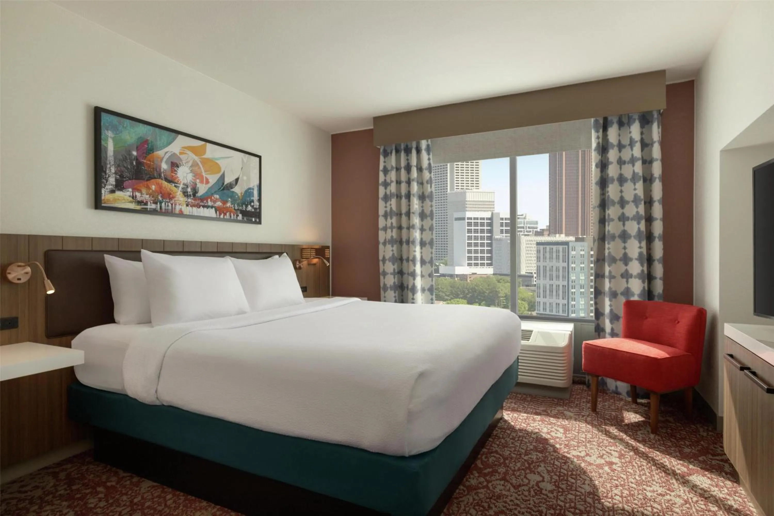 Bed in Hilton Garden Inn Atlanta Downtown