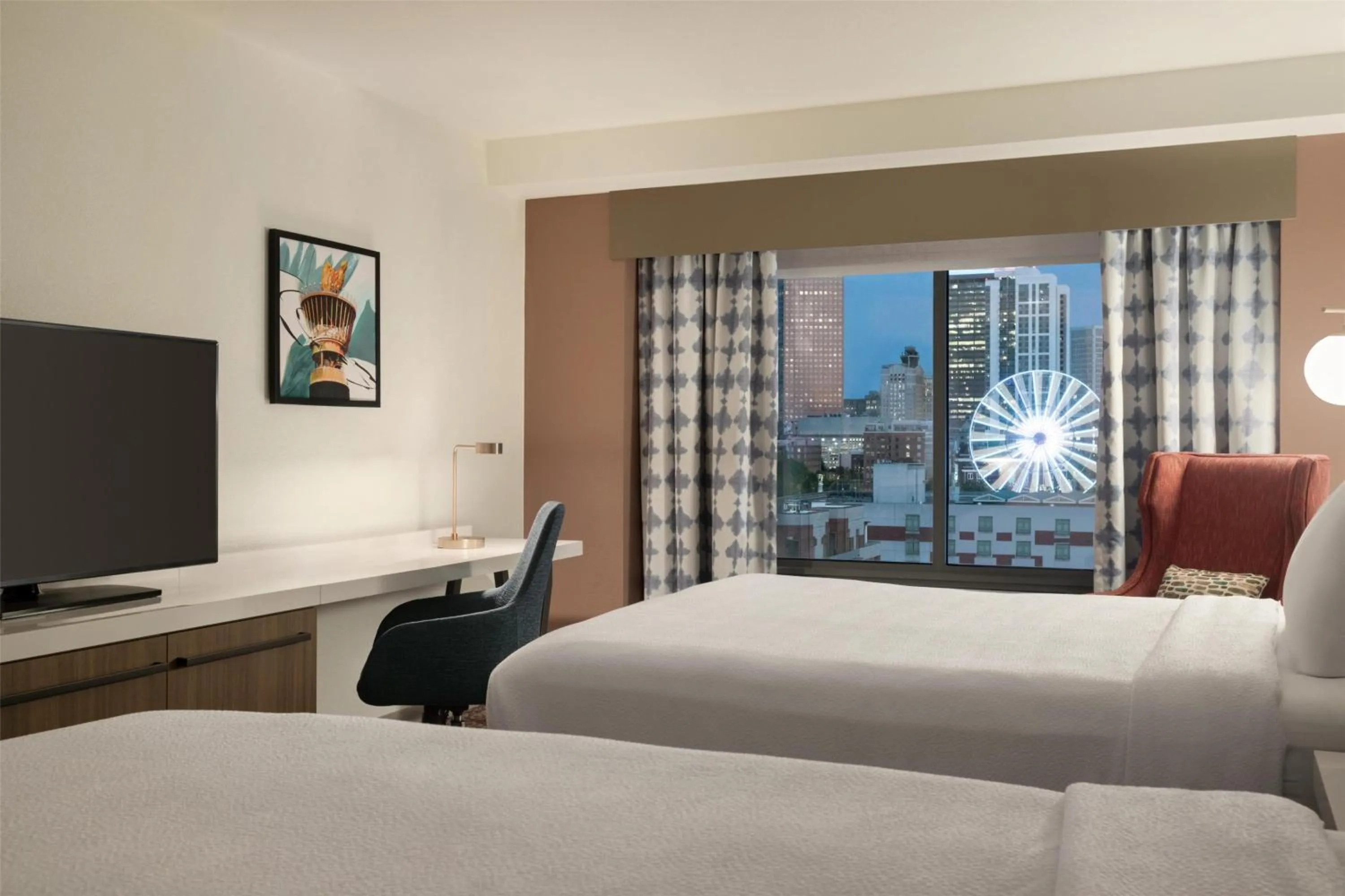 Bed in Hilton Garden Inn Atlanta Downtown