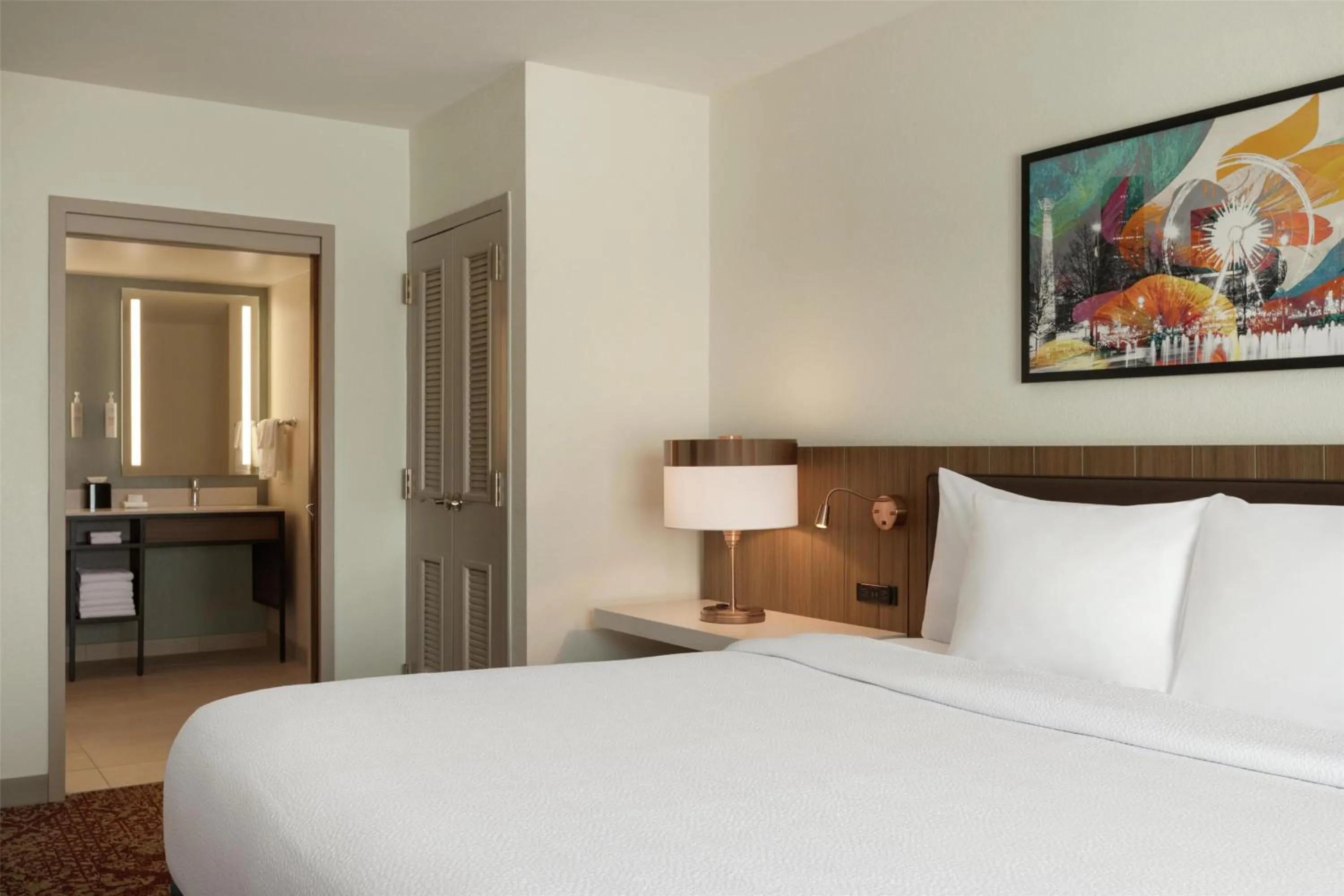 Bed in Hilton Garden Inn Atlanta Downtown