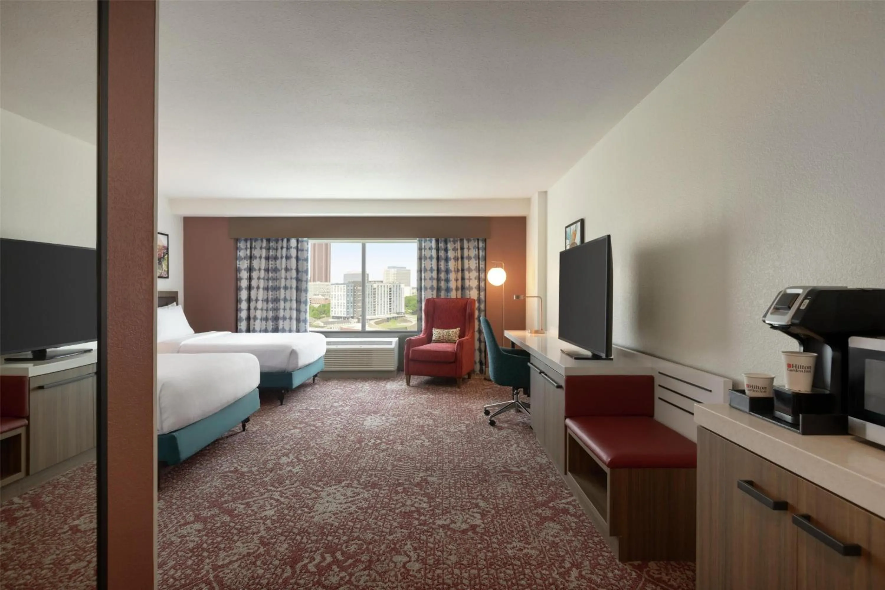 Bed in Hilton Garden Inn Atlanta Downtown