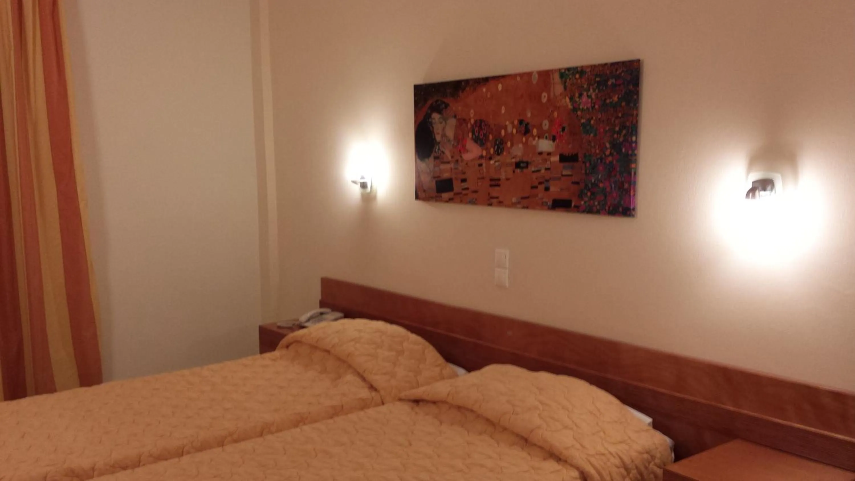 Bed in Ipsos Beach Hotel