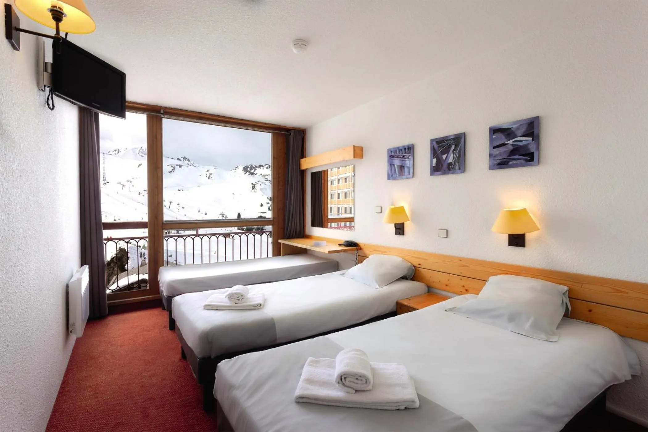 View (from property/room), Bed in Belambra Clubs Arc 2000 - L'Aiguille Rouge - Ski pass included