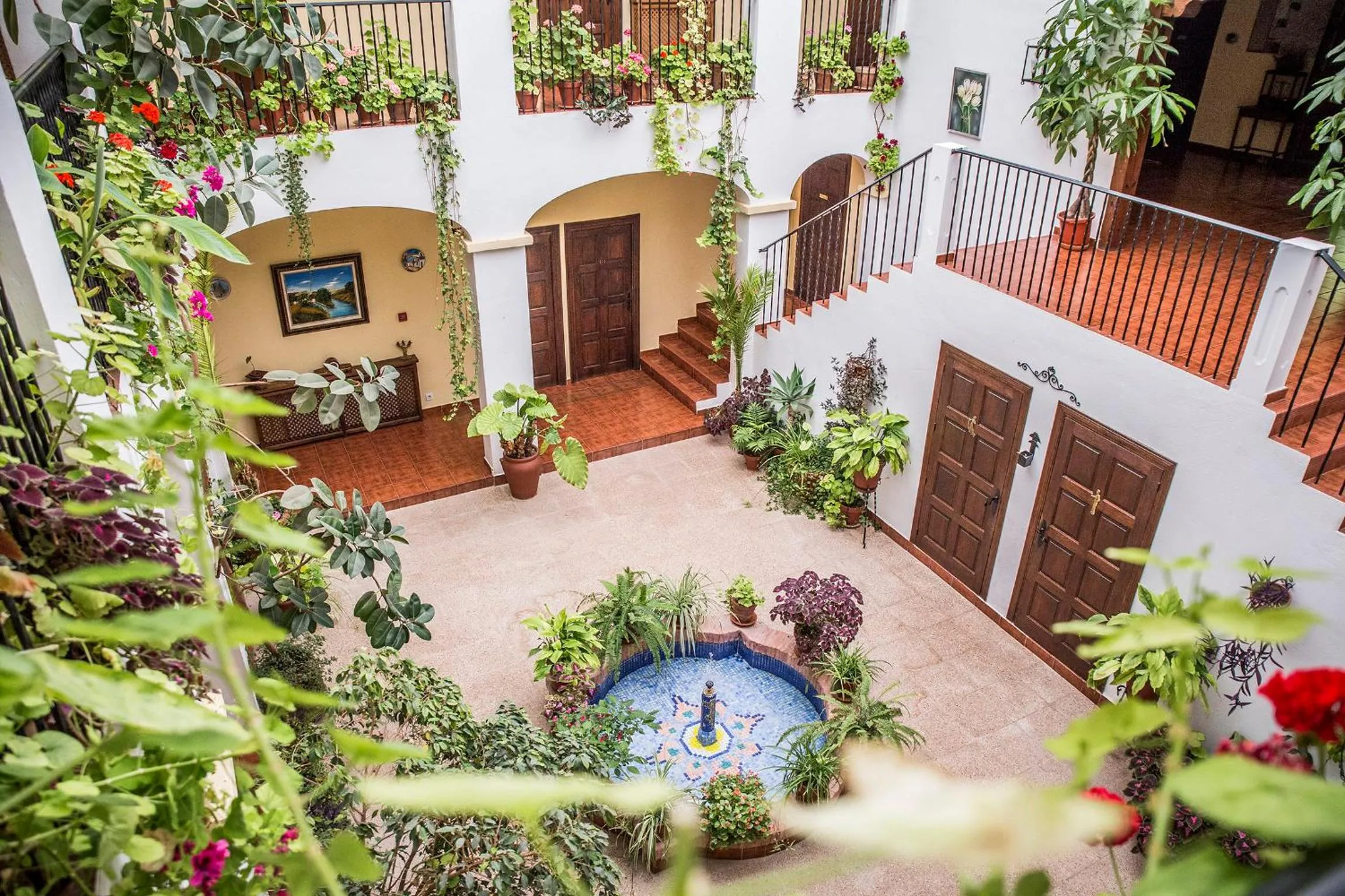 Patio in Hospedium Hotel Val de Pinares