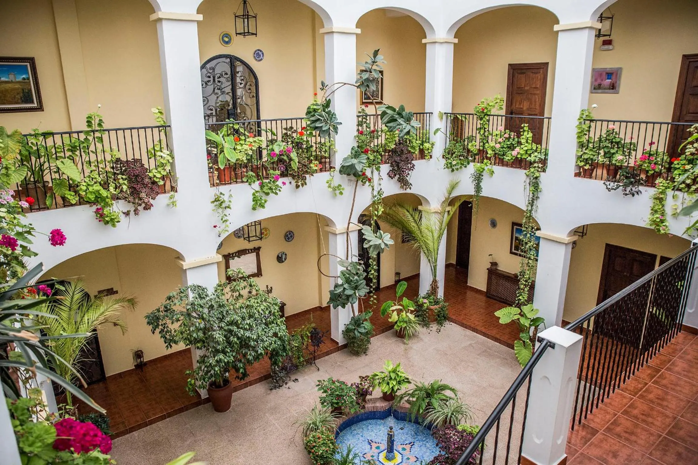 Patio in Hospedium Hotel Val de Pinares