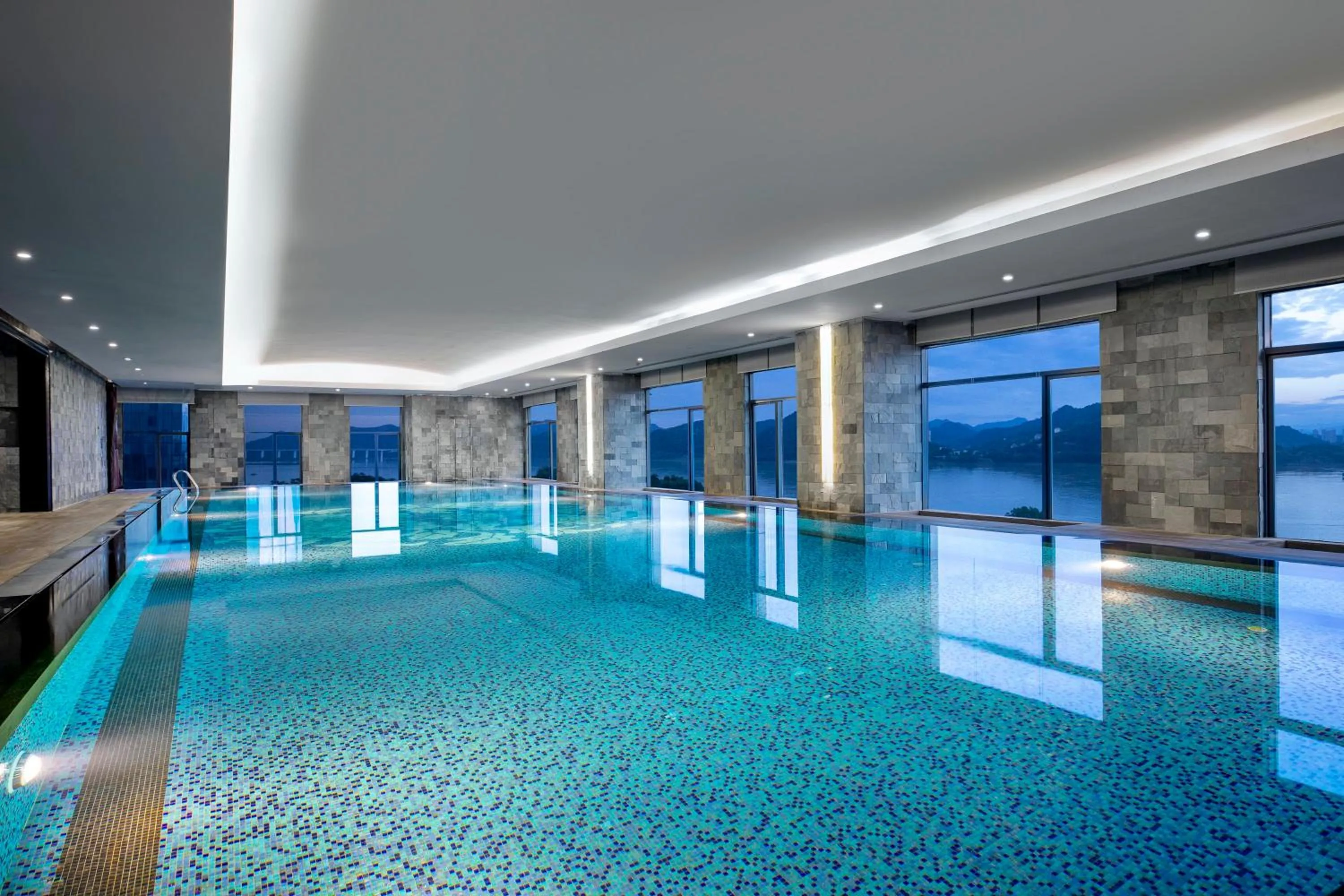 Swimming pool in Crowne Plaza Yichang by IHG