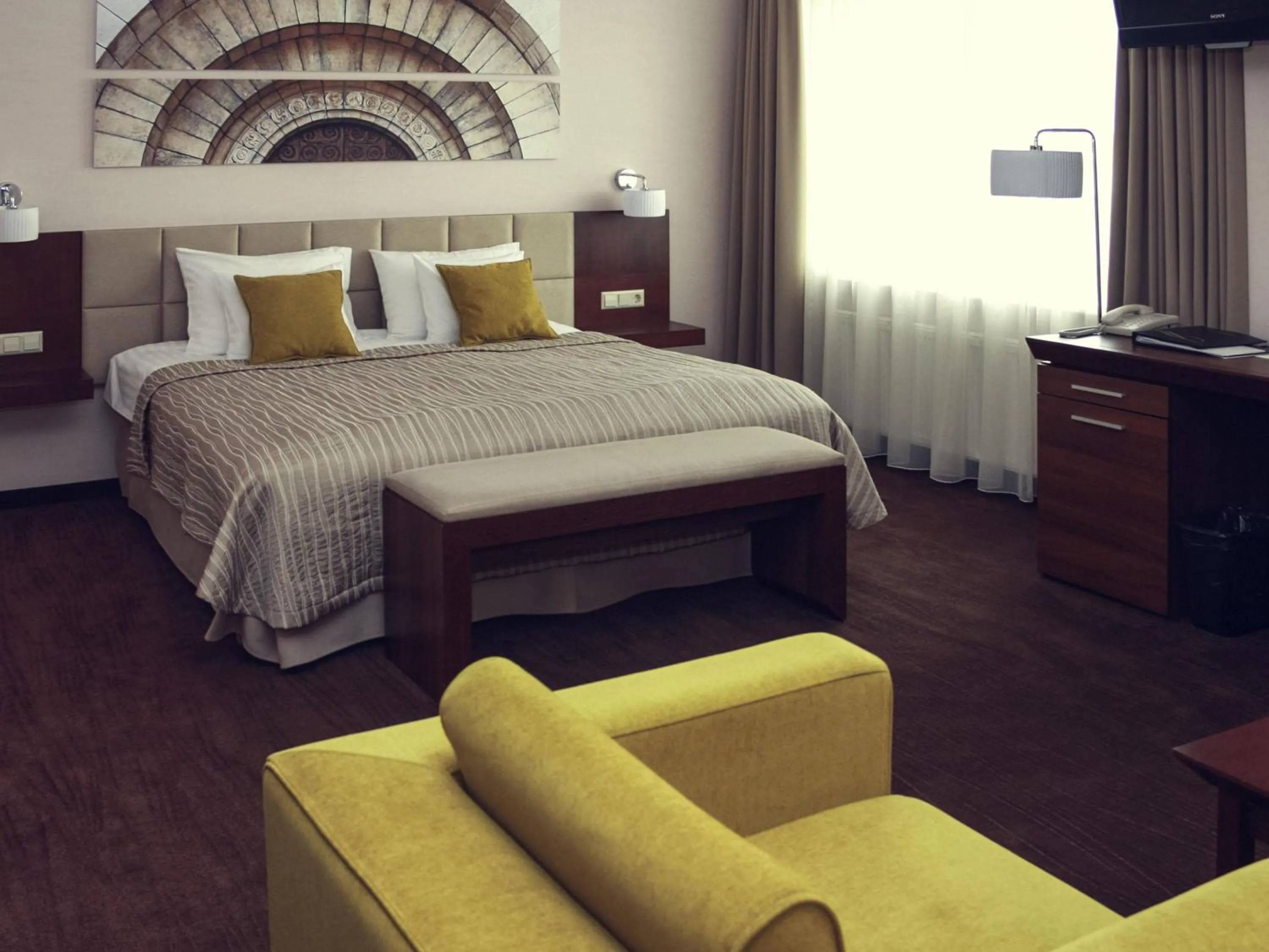 Property building, Bed in Mercure Marijampole