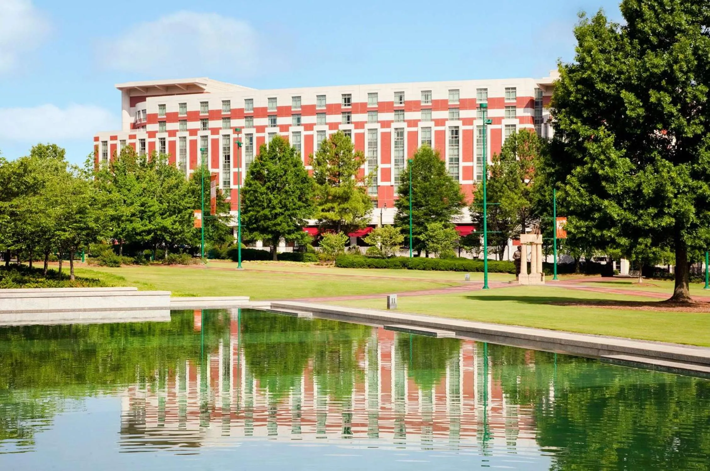 Property building in Embassy Suites by Hilton Atlanta at Centennial Olympic Park