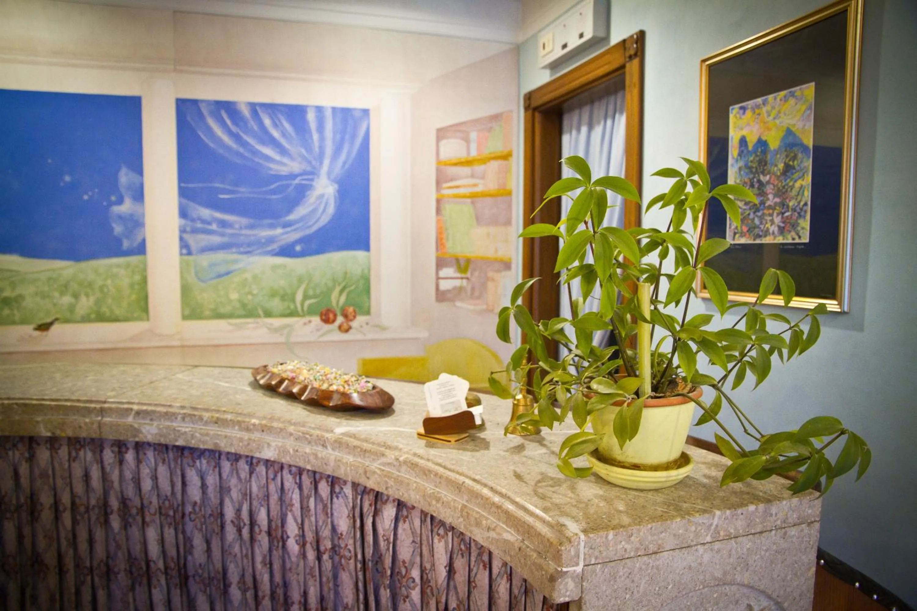 Lobby or reception in Albergo La Primula
