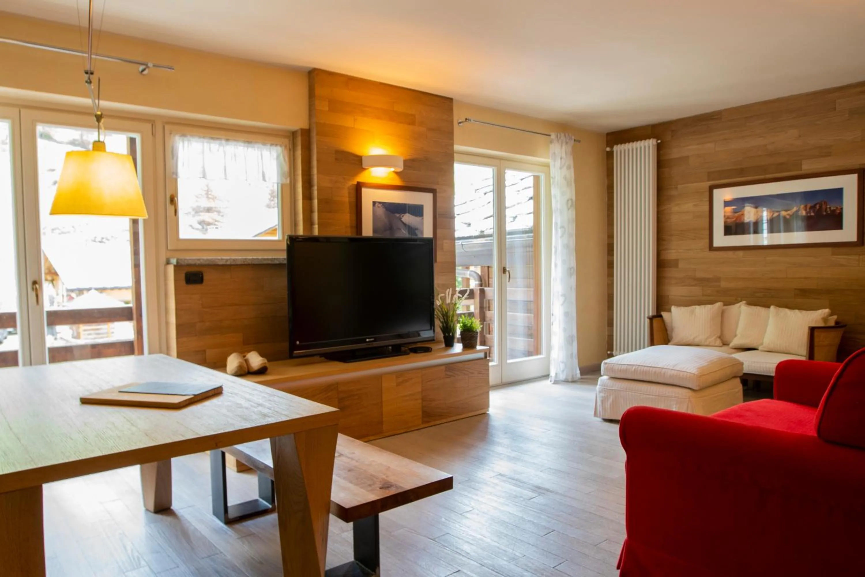 Living room in Residence Le Marmotte