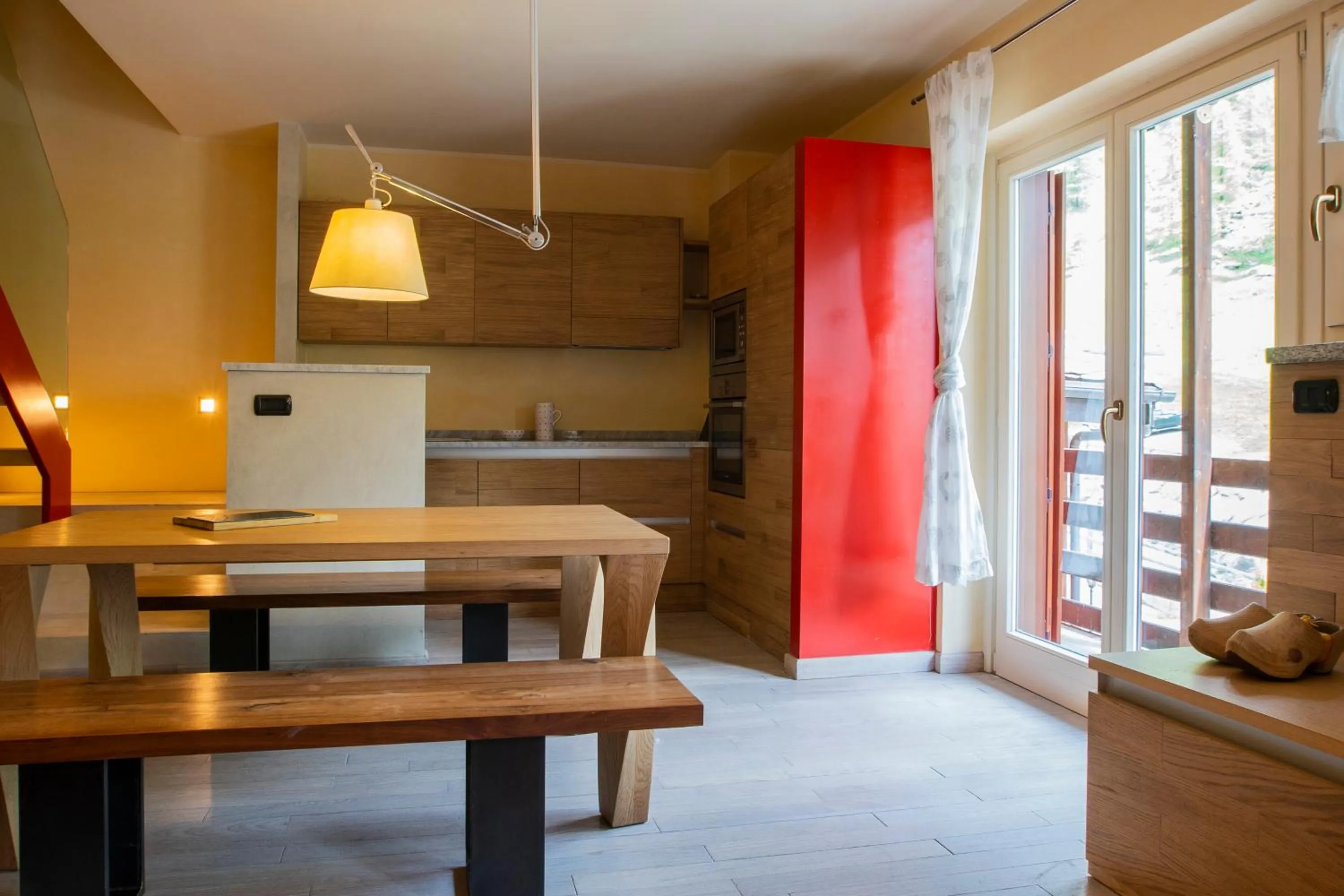 Kitchen or kitchenette in Residence Le Marmotte