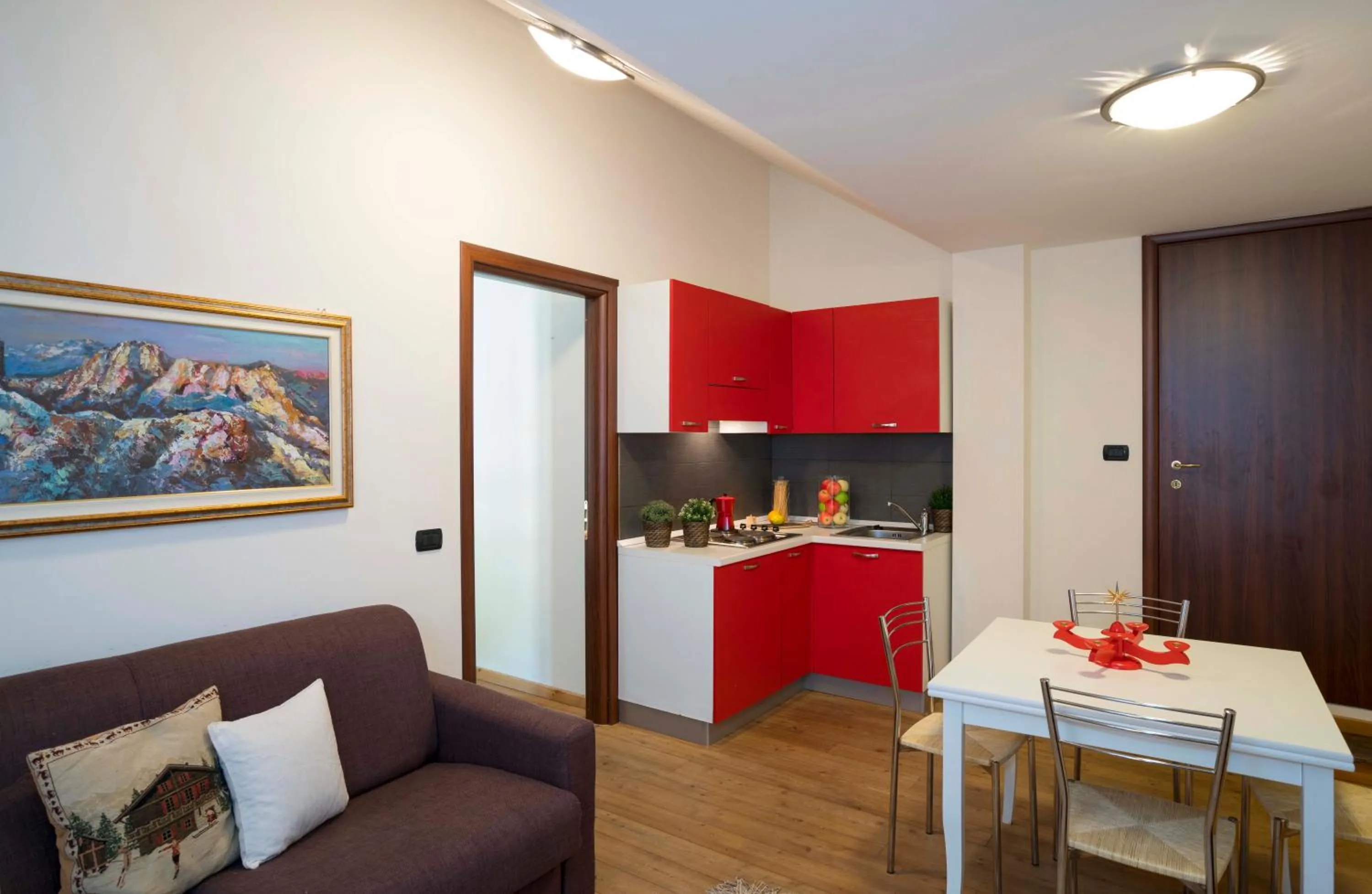 Kitchen or kitchenette in Residence Le Marmotte