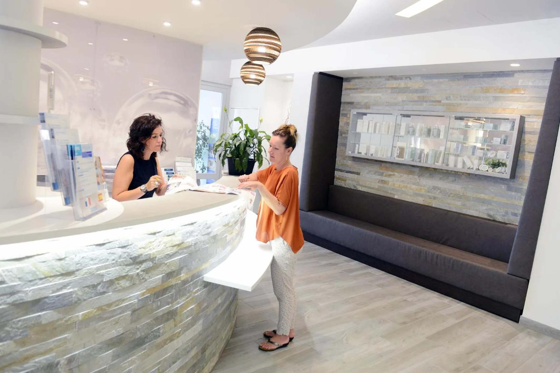 Lobby or reception in La Résidence des Thermes