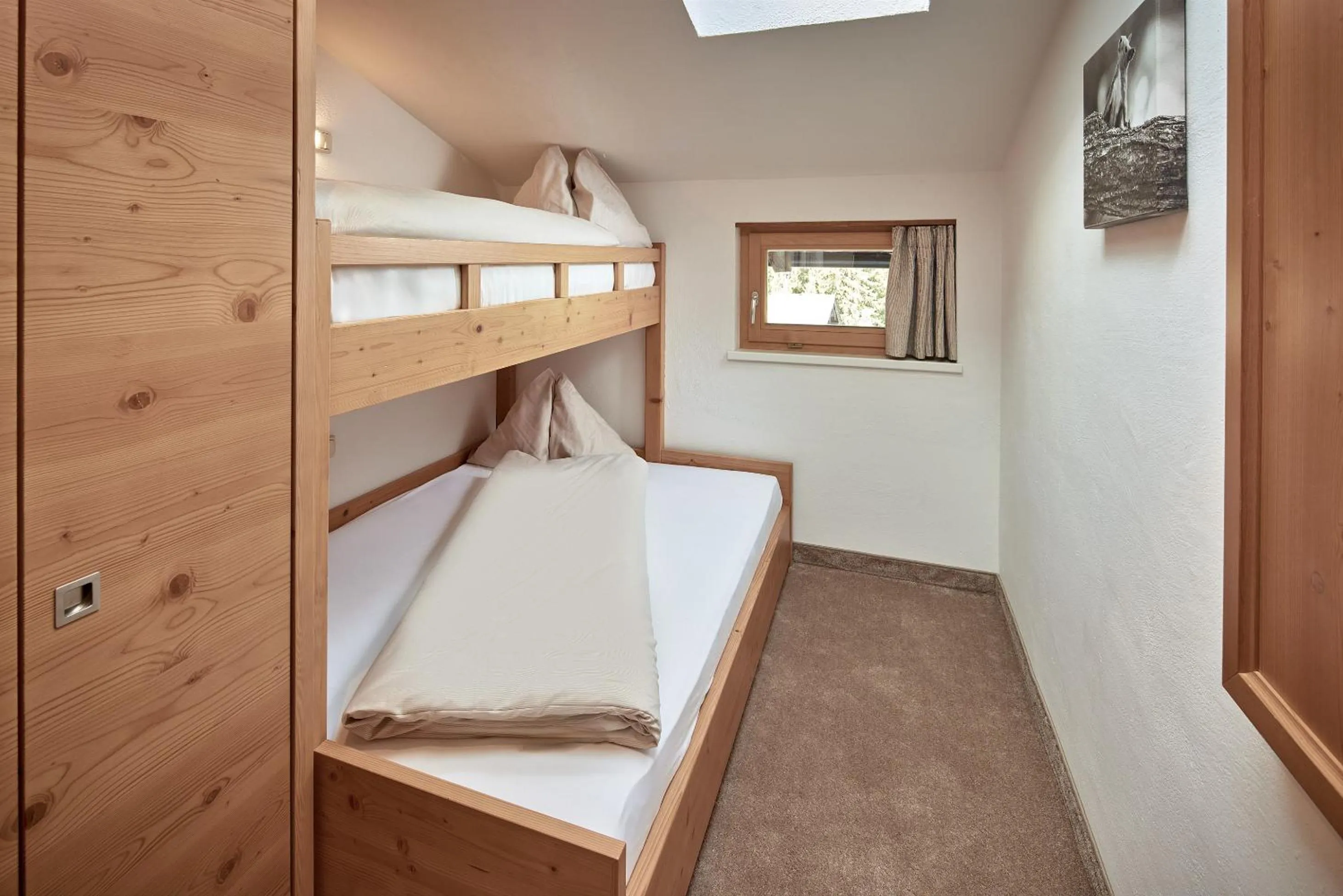 Bed in Habachklause Familien Bauernhof Resort