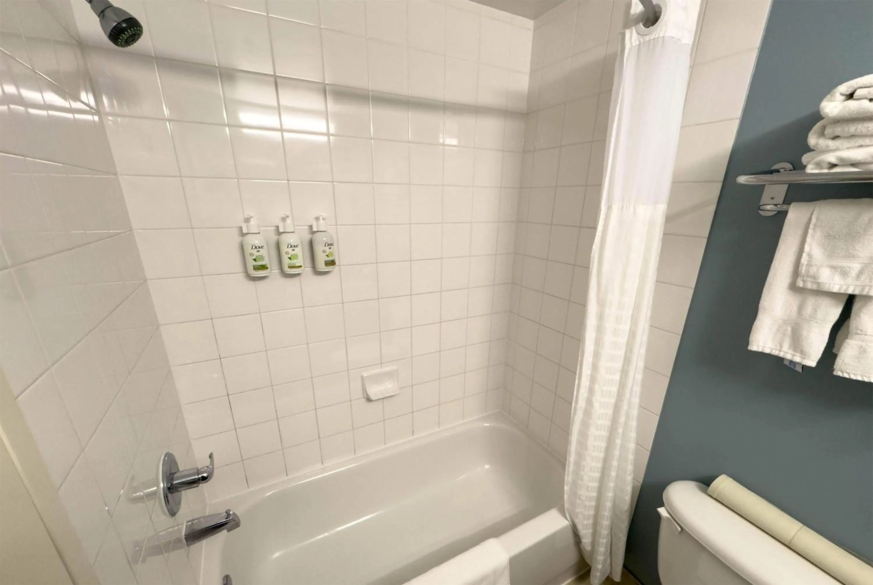 Bathroom in Super 8 by Wyndham Edmonton South