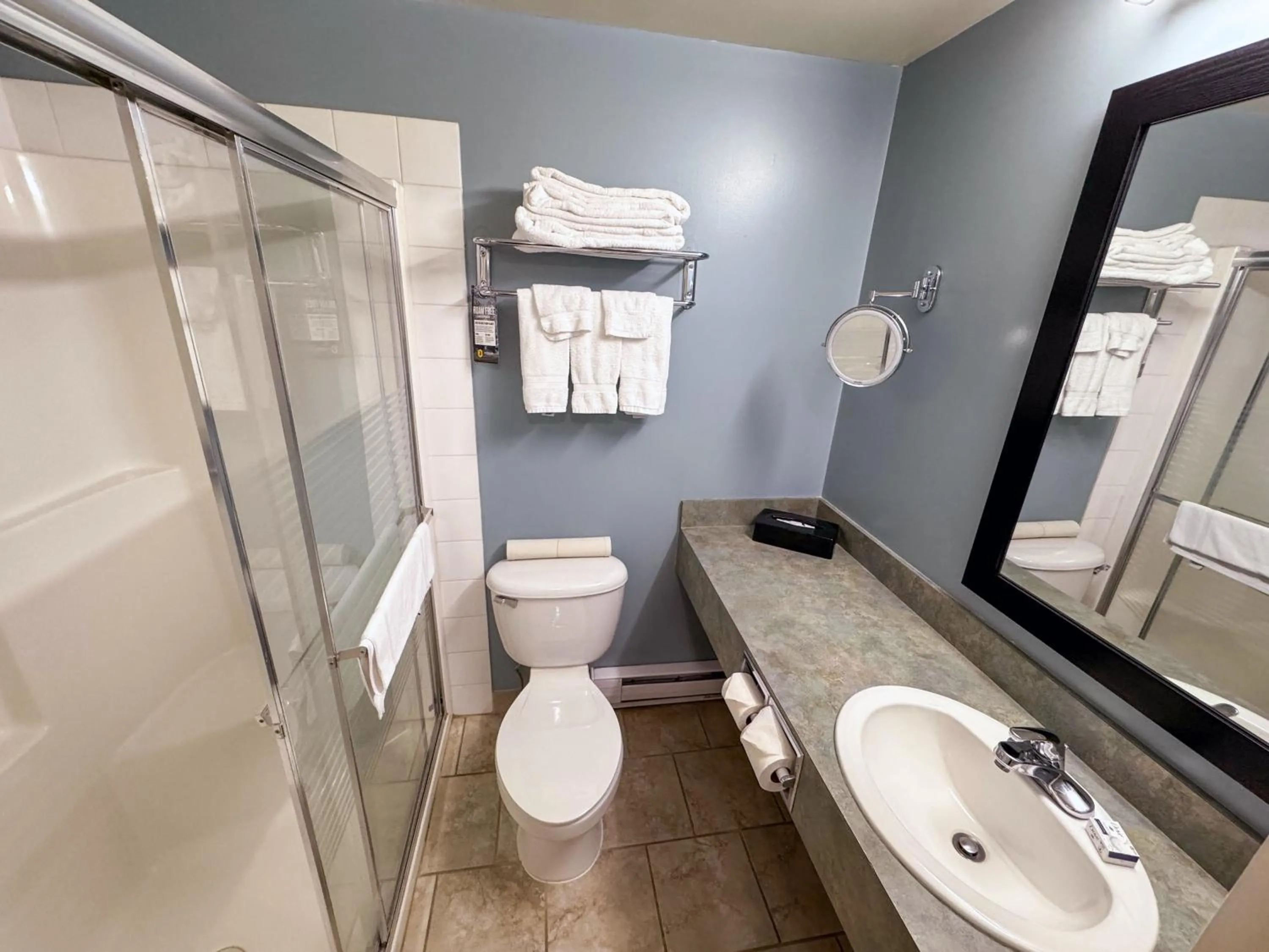 Shower in Super 8 by Wyndham Edmonton South