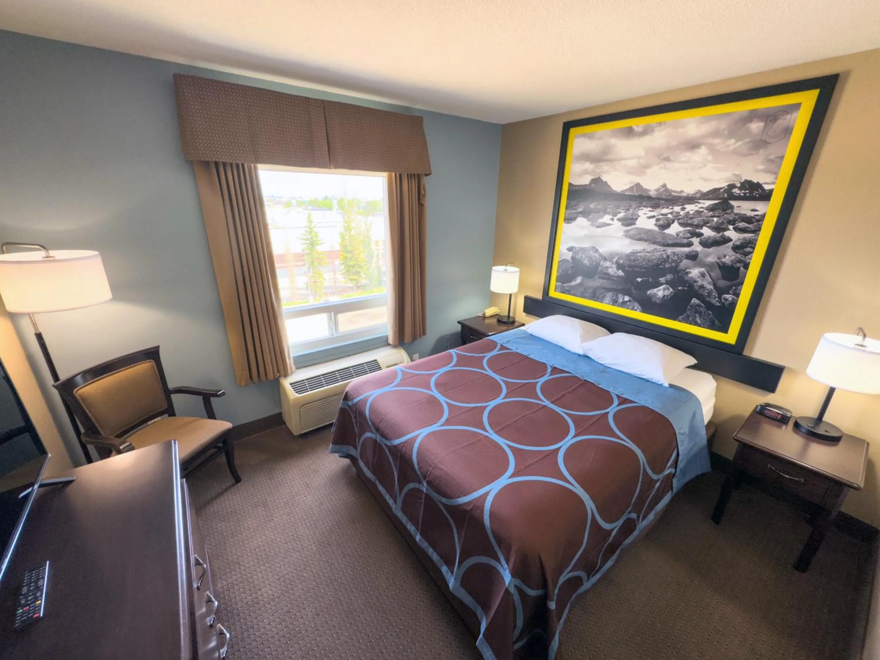 Bed in Super 8 by Wyndham Edmonton South