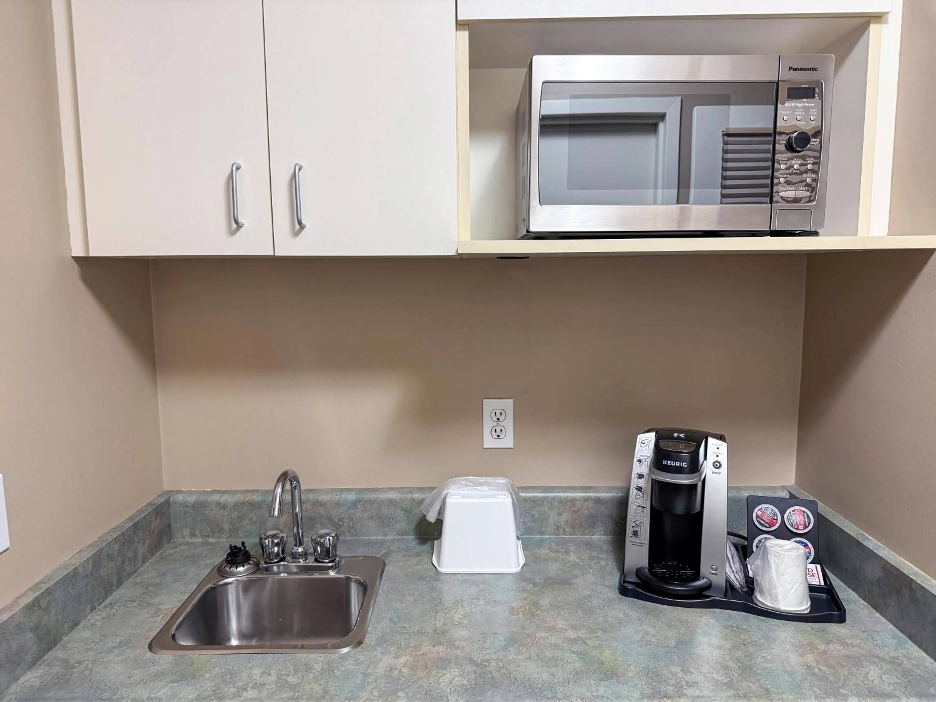 kitchen in Super 8 by Wyndham Edmonton South