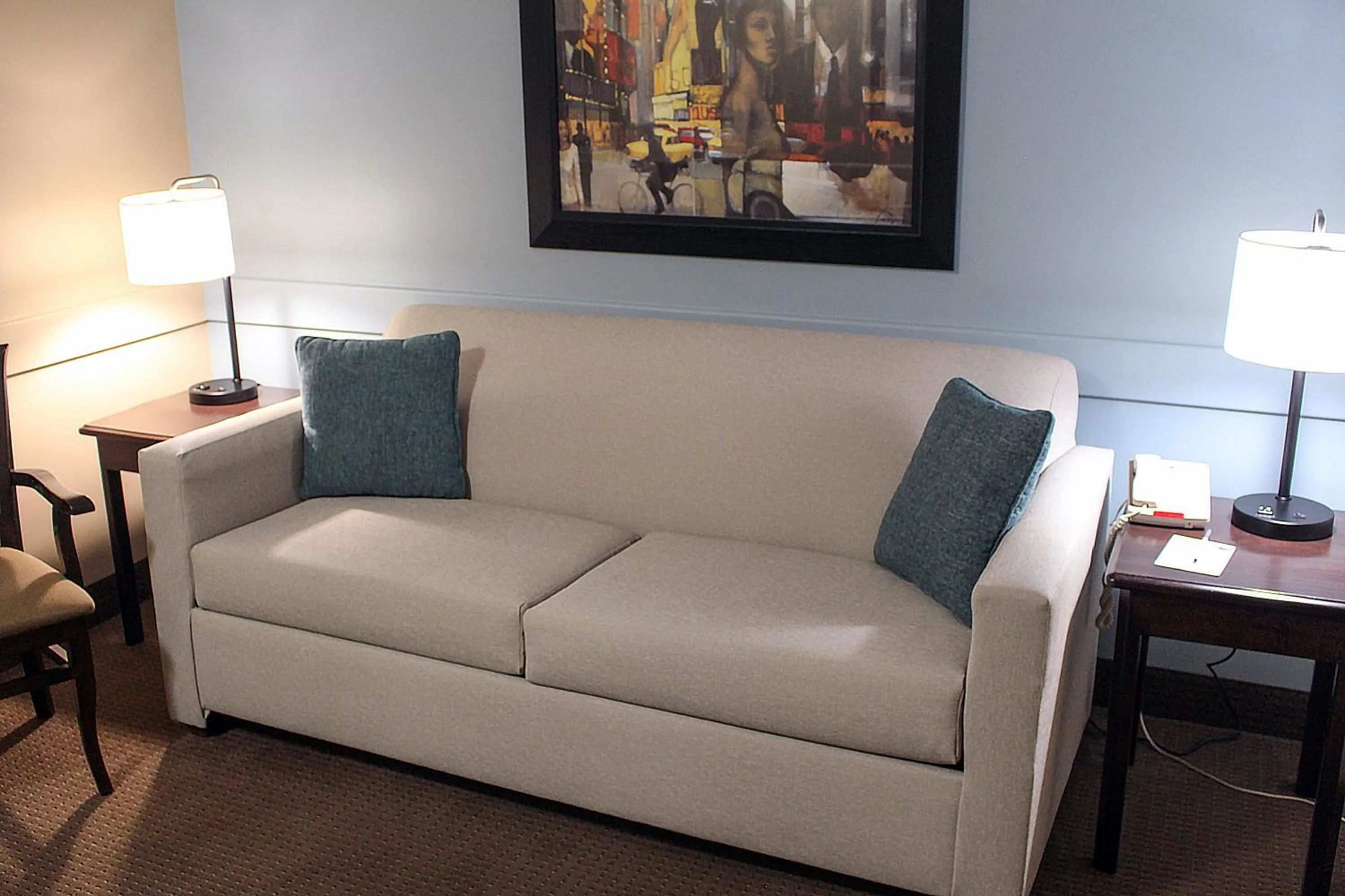 Living room in Super 8 by Wyndham Edmonton South