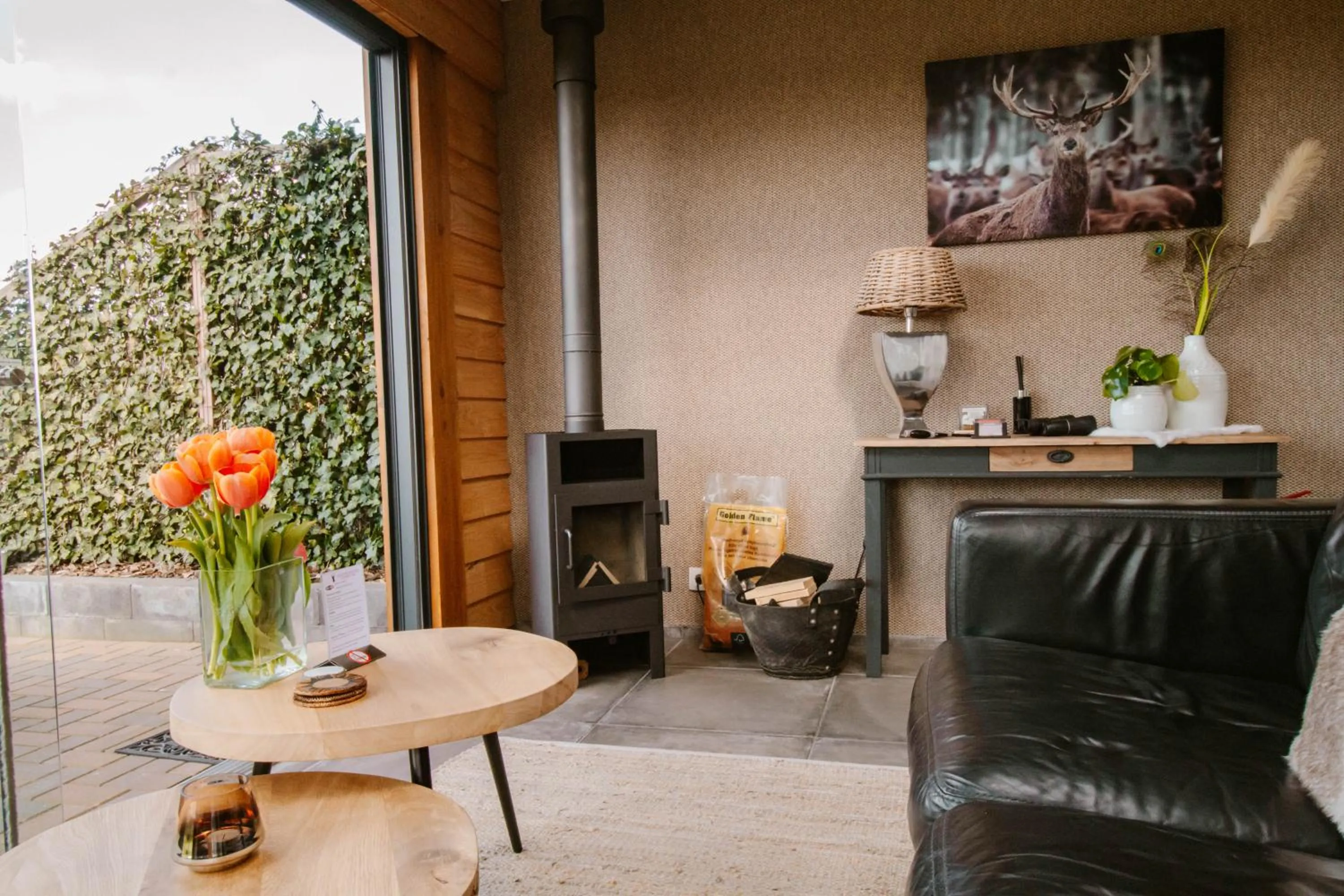 Living room in B&B Hertenhoef, Fluitenberg (Hoogeveen)
