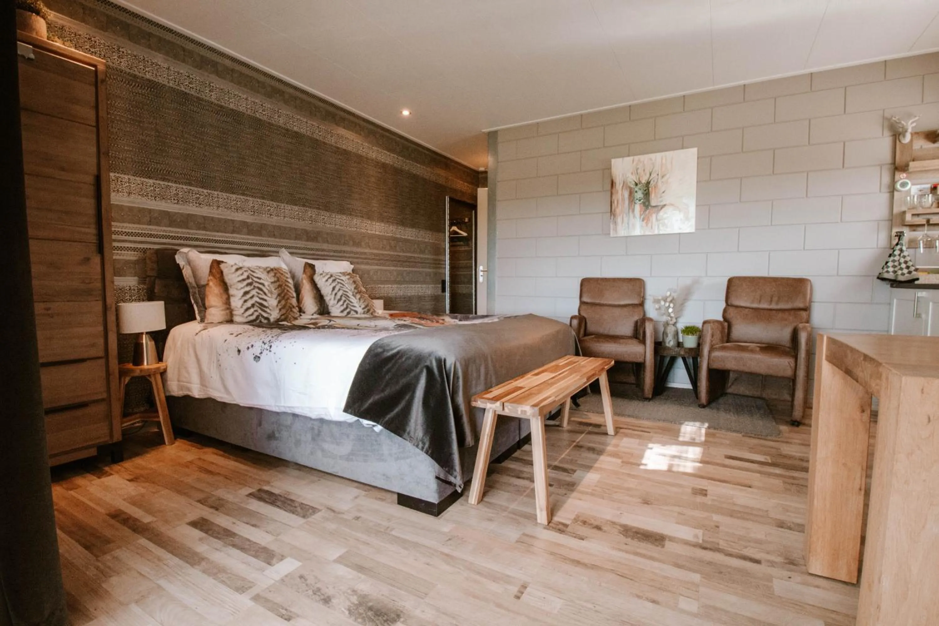 Bedroom, Bed in B&B Hertenhoef, Fluitenberg (Hoogeveen)