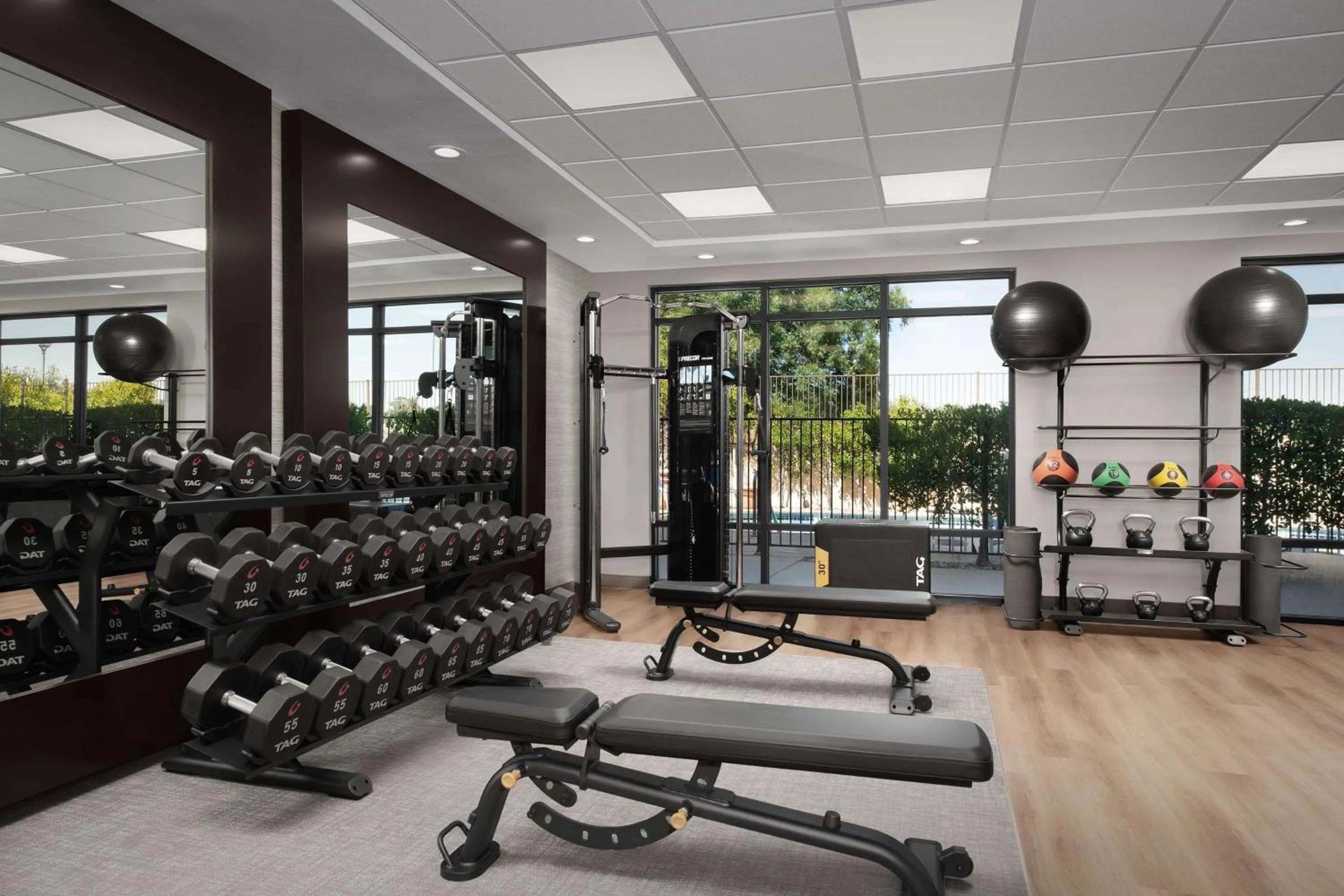 Fitness centre/facilities in Hampton Inn & Suites Paso Robles