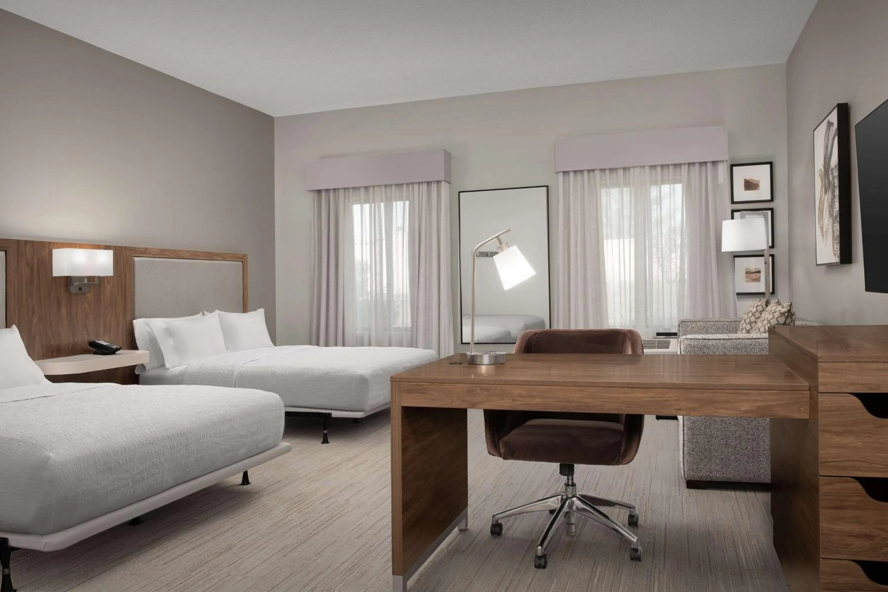 Bed in Hampton Inn & Suites Paso Robles