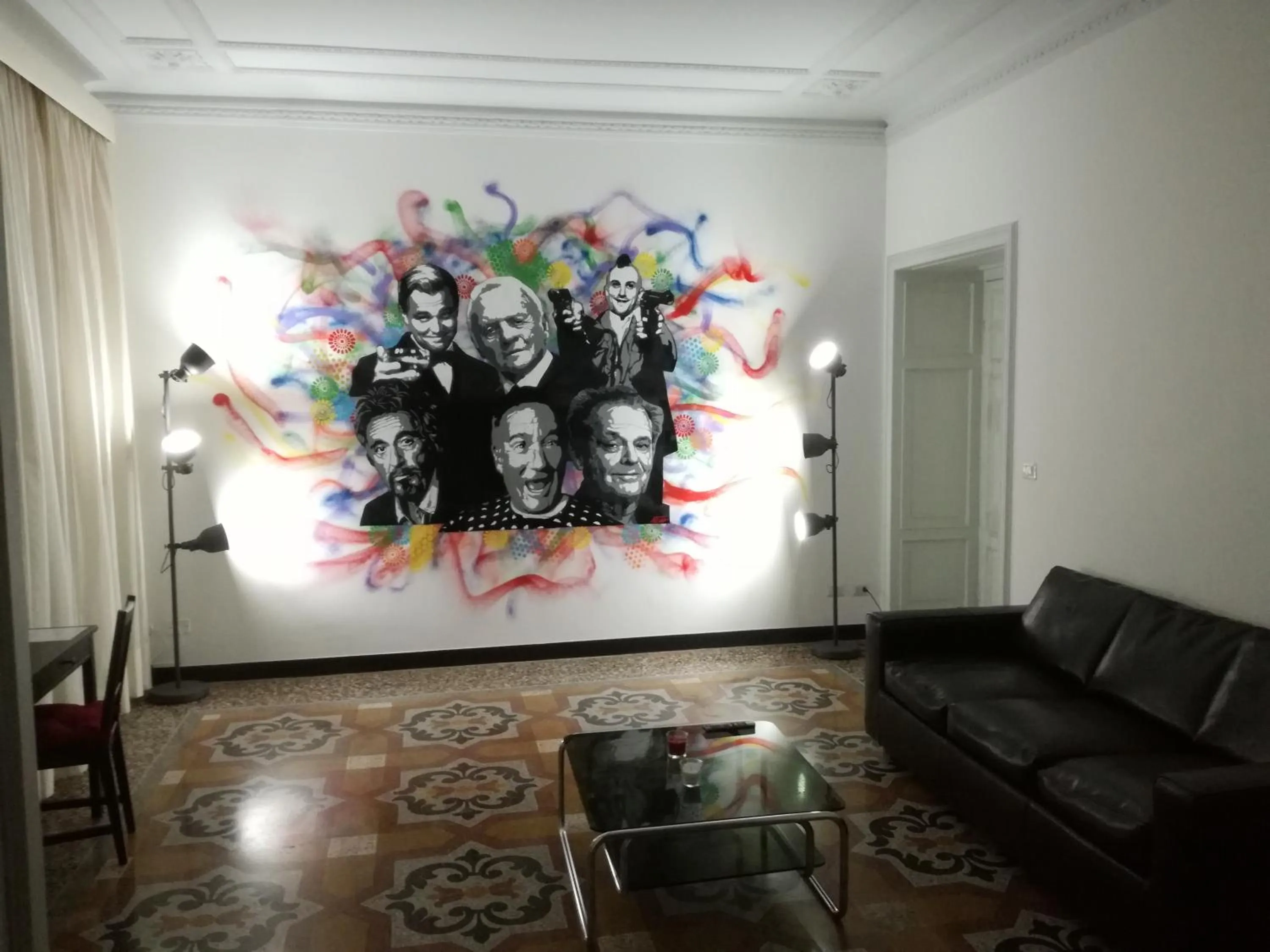 Living room in Leone X Genova Affittacamere