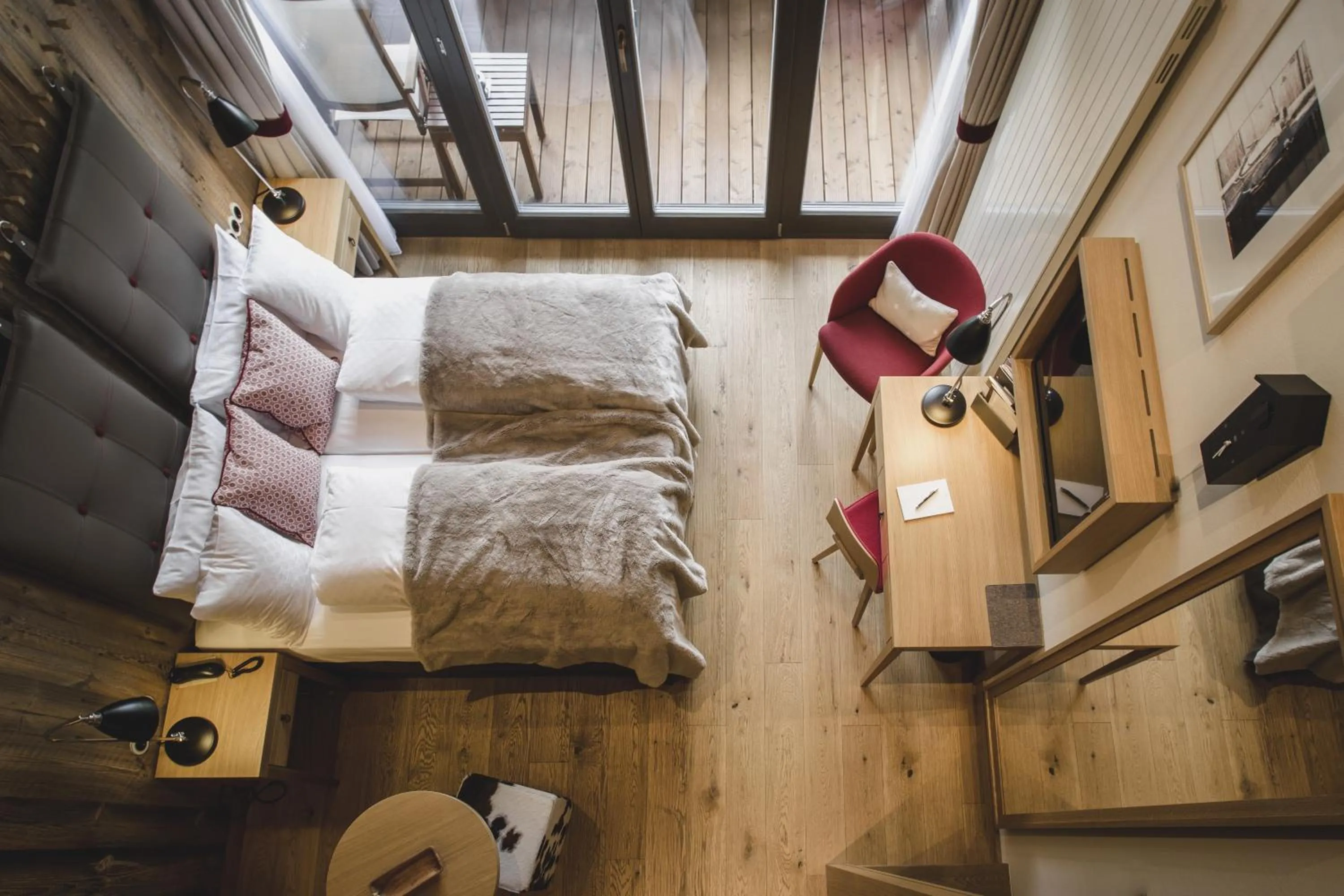 Photo of the whole room, Bed in Löwen Hotel Montafon