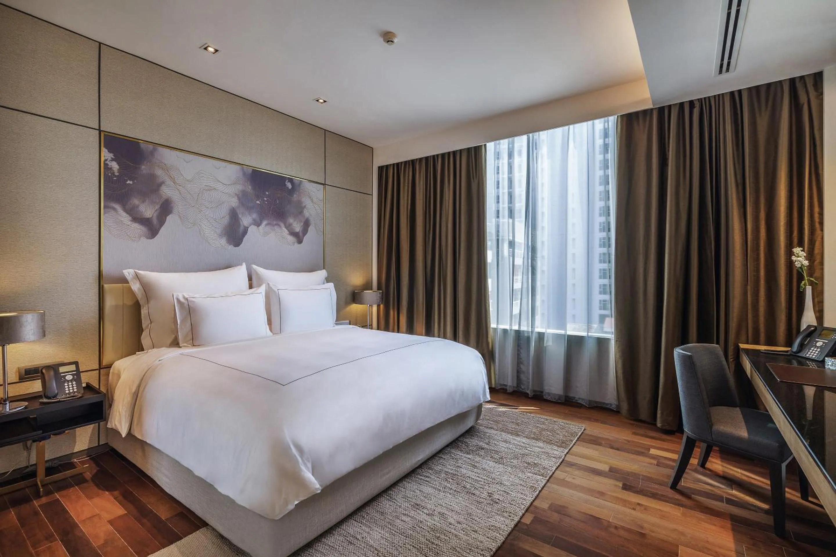 Bed in MUU Bangkok, Small Luxury Hotels of the World