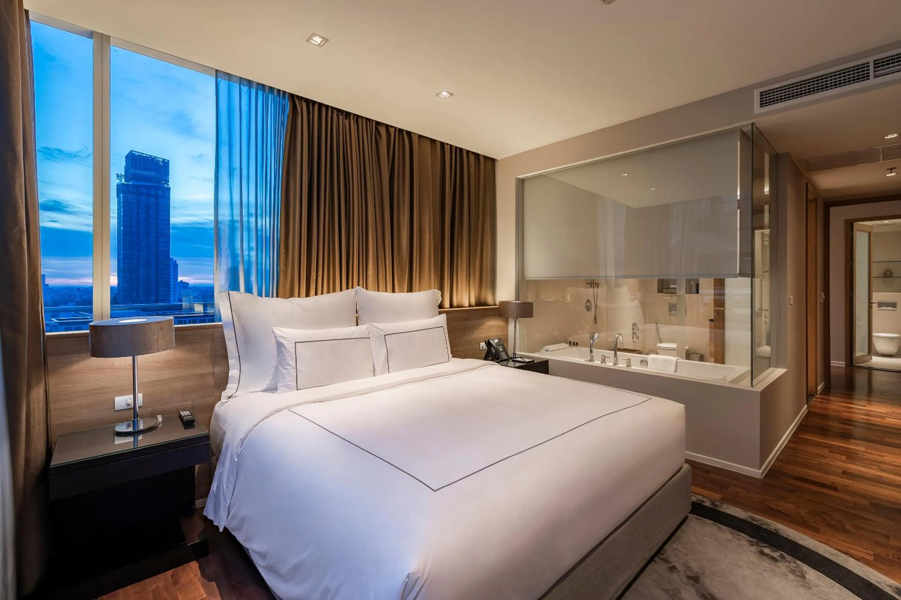 Bed in MUU Bangkok, Small Luxury Hotels of the World