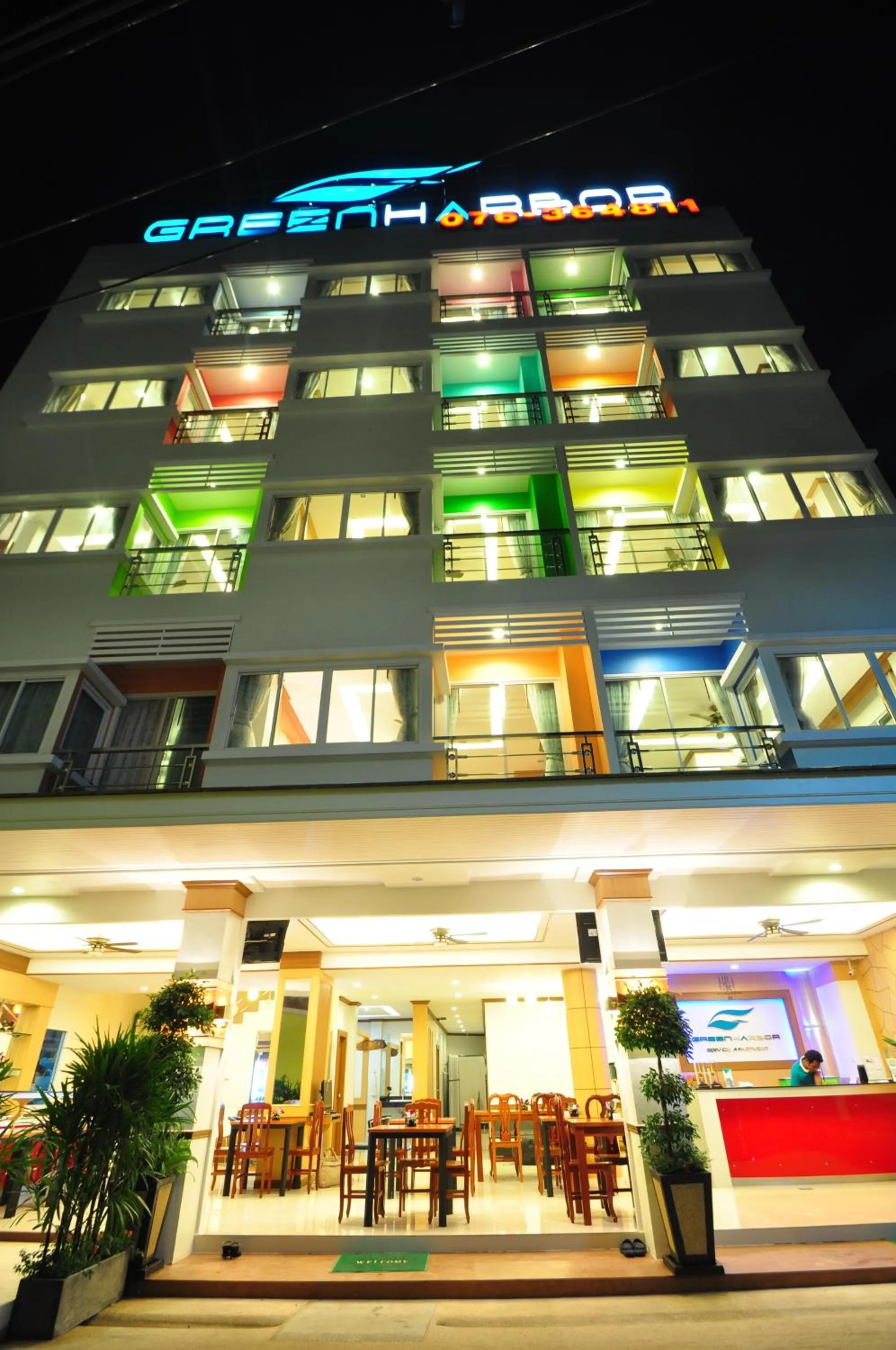 Facade/entrance in Green Harbor Hotel & Service Apartment