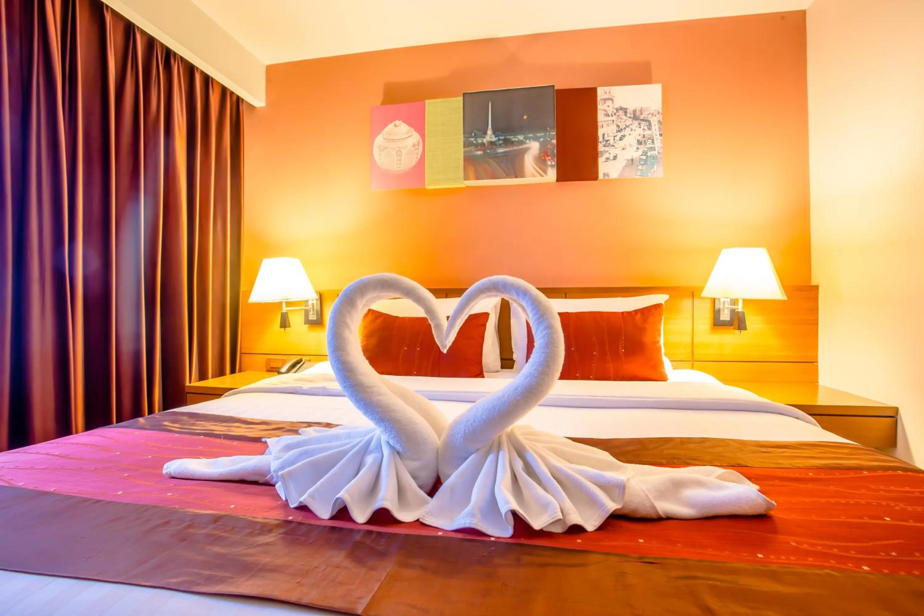 Bed in Nouvo City Hotel