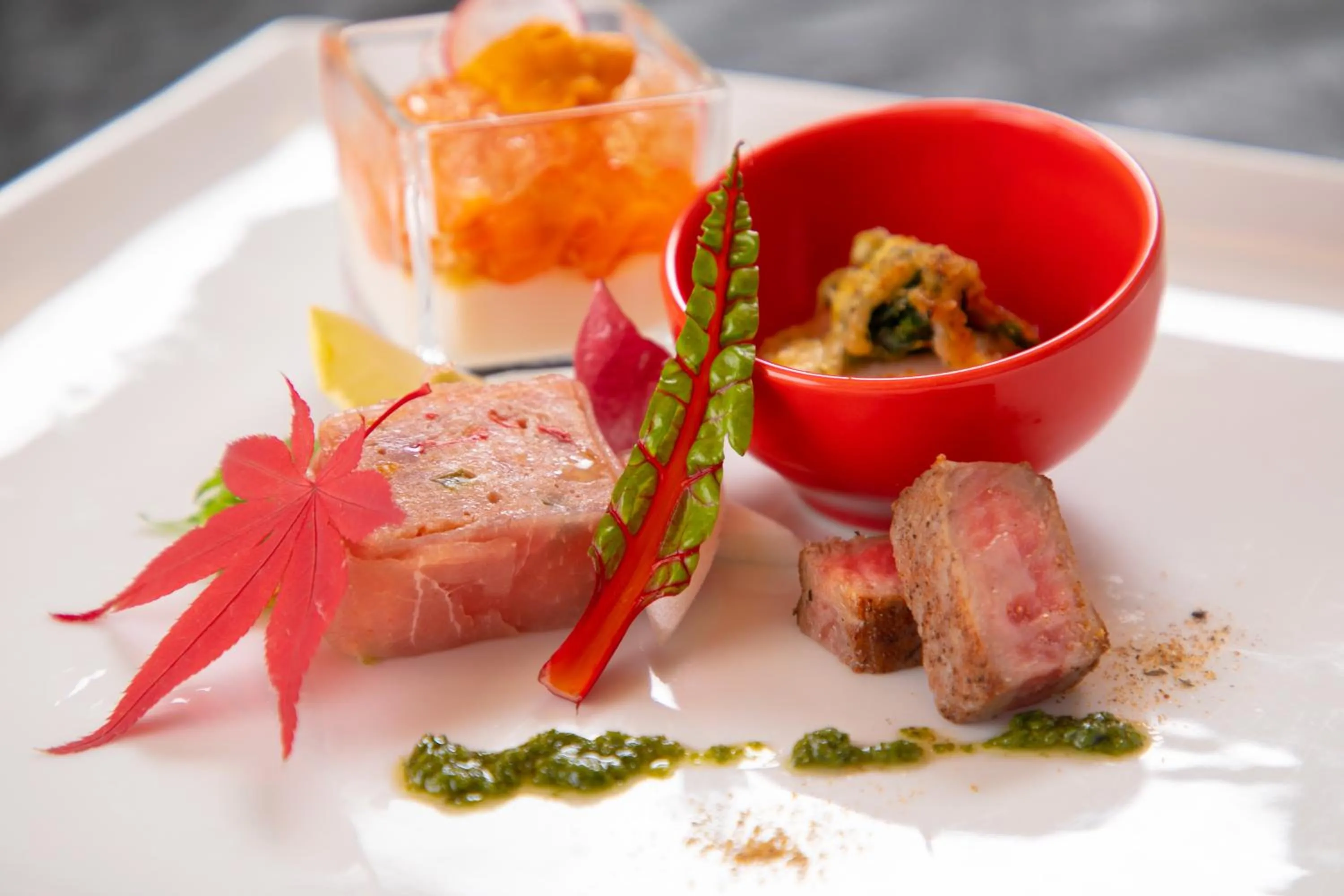 Food and drinks in Yufuin Kaorinosato Hanamura