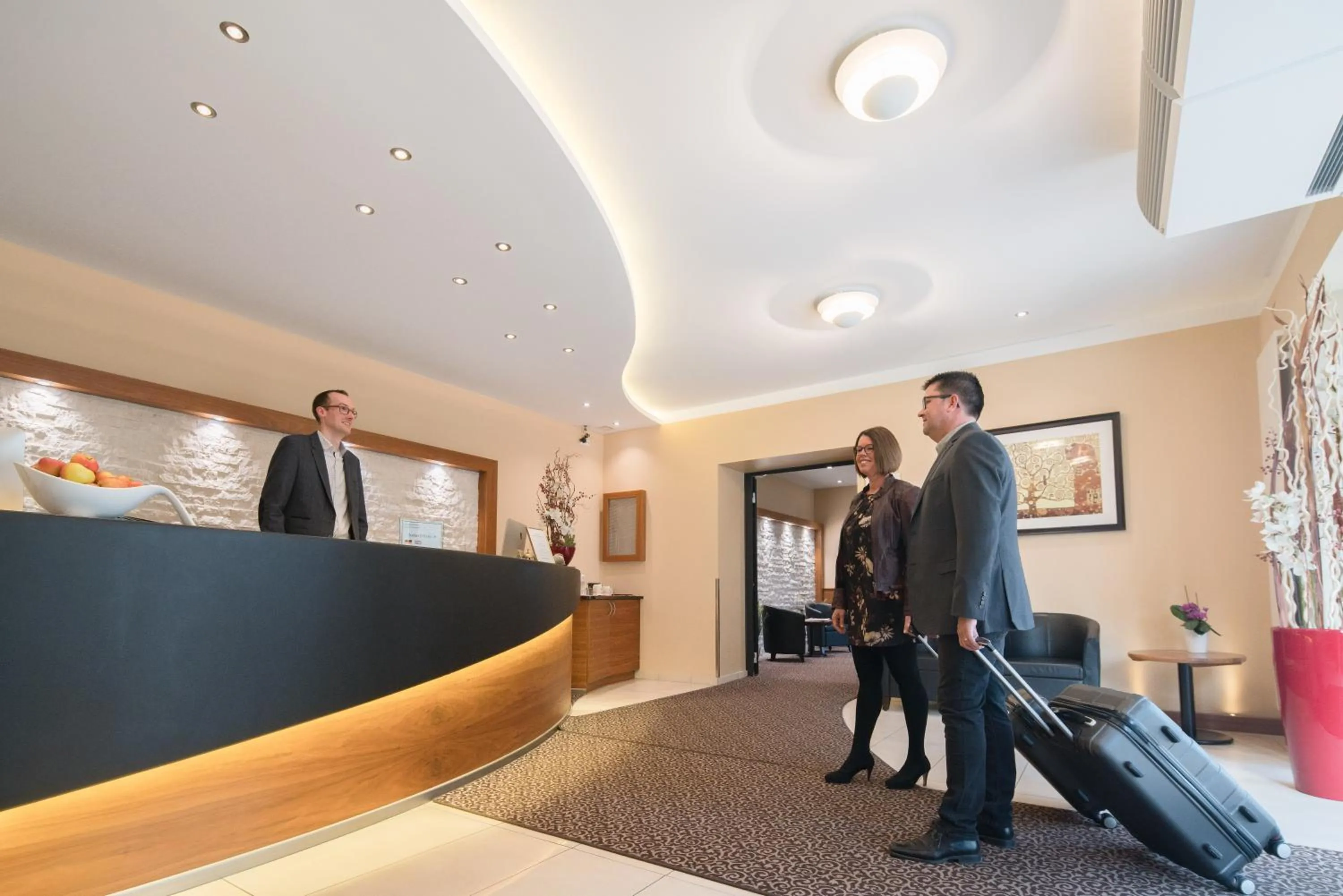 Lobby or reception in Hotel Asemann Planegg