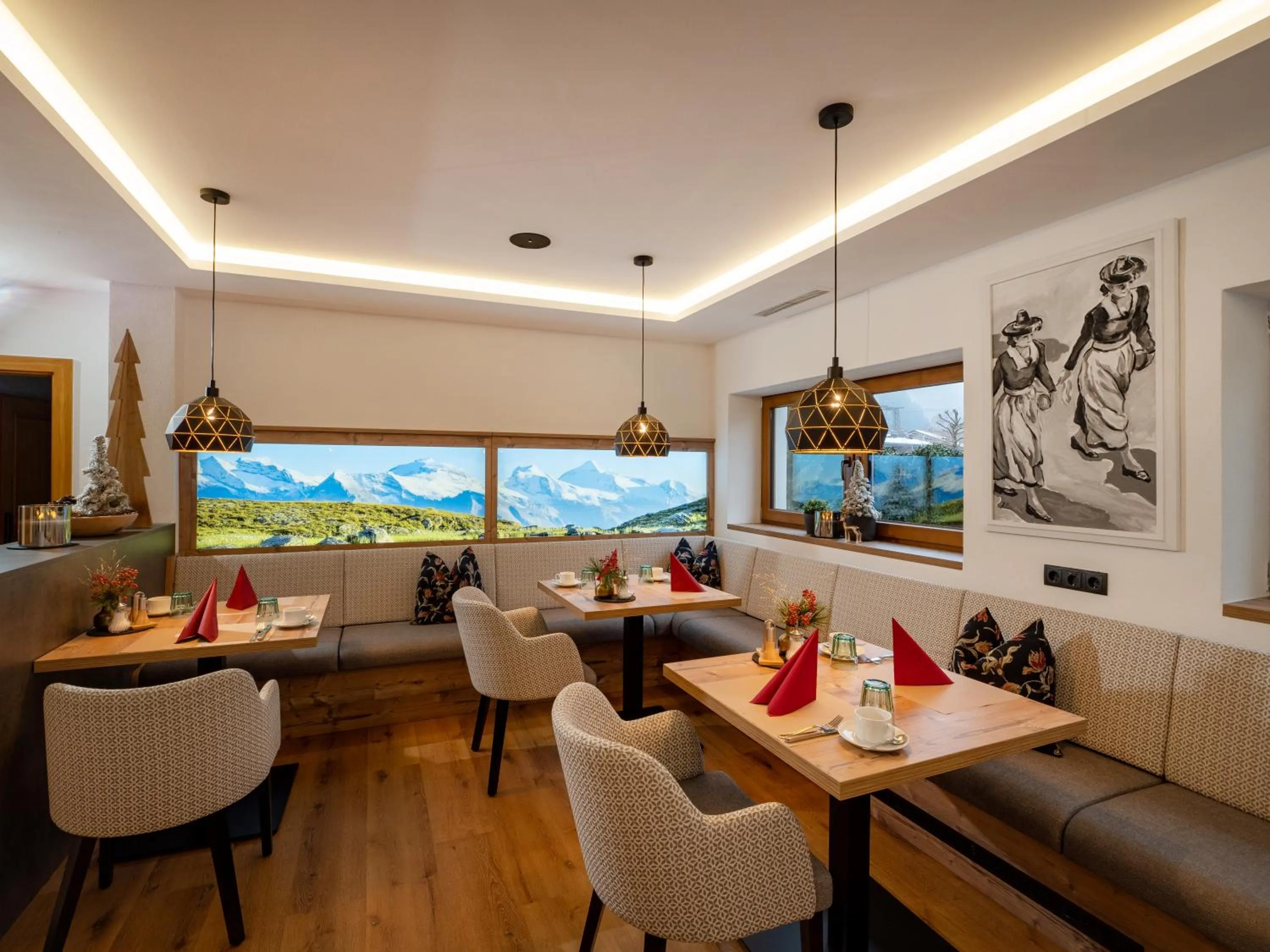 Lounge or bar in Hotel Garni Ferienhof