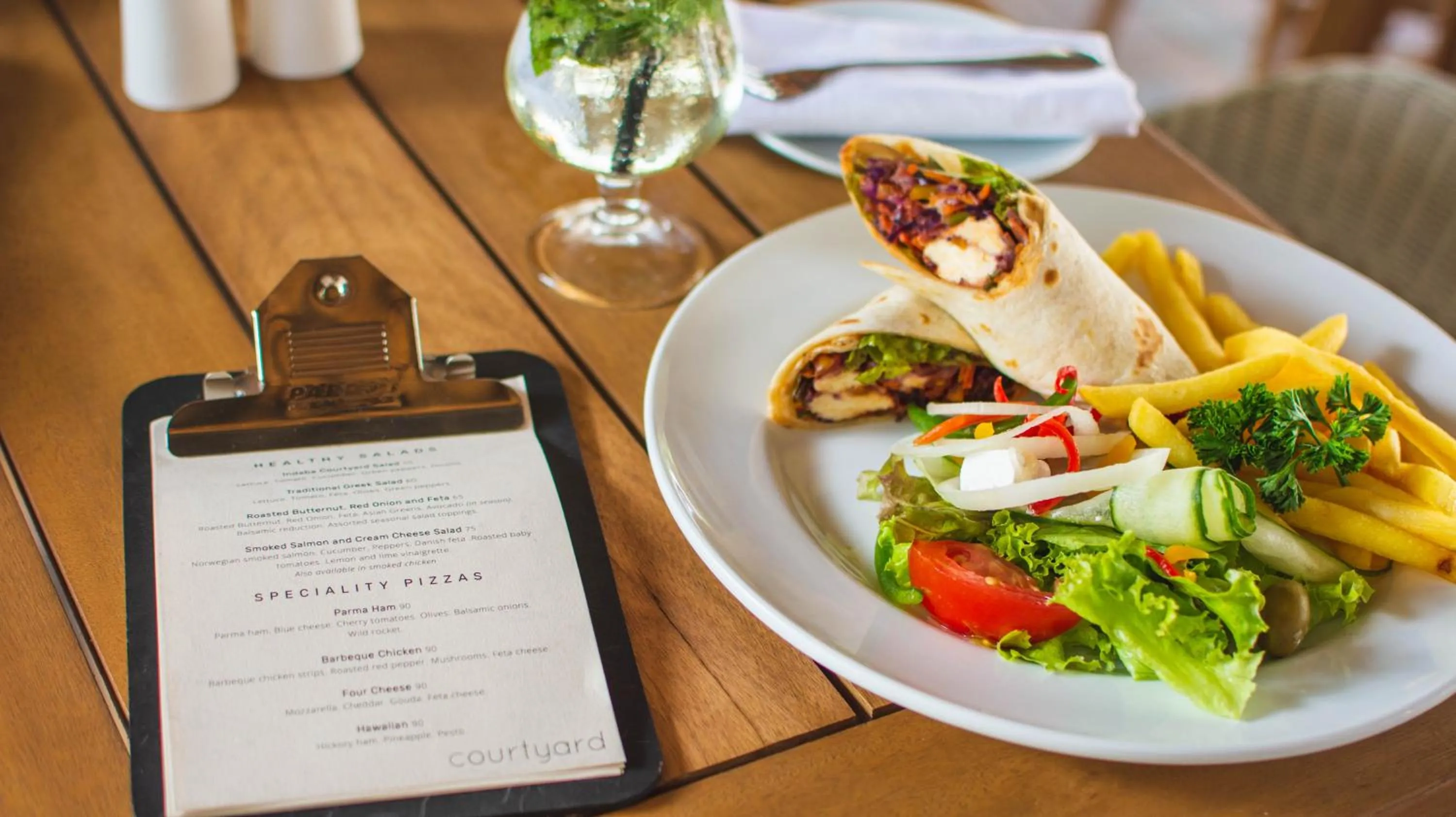 Food and drinks in Indaba Hotel, Spa & Conference Center